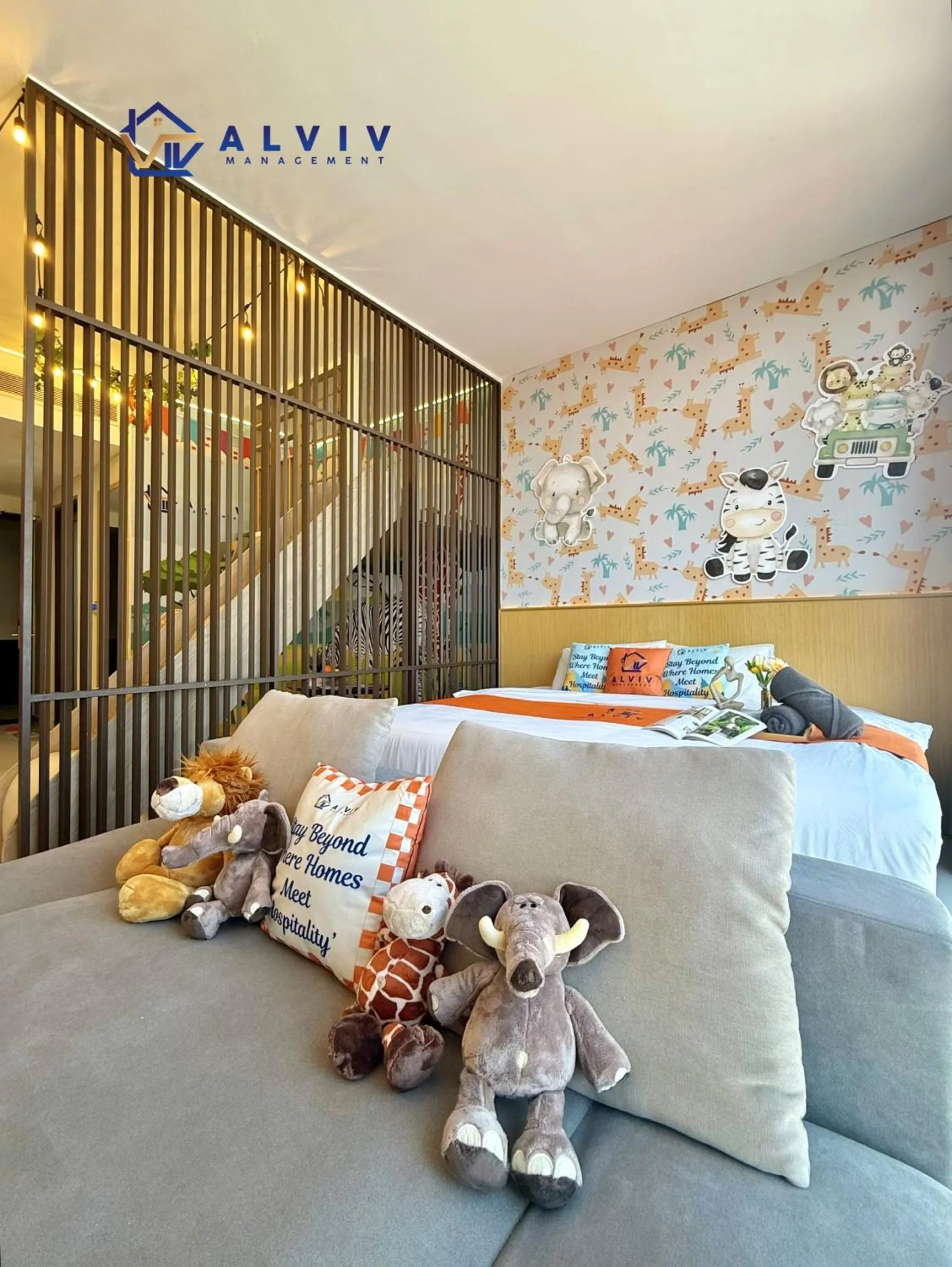 Bed in Alviv 99 Suites I Family Suite I 4-7 pax I 5minsMelakaCruise I JonkerSt