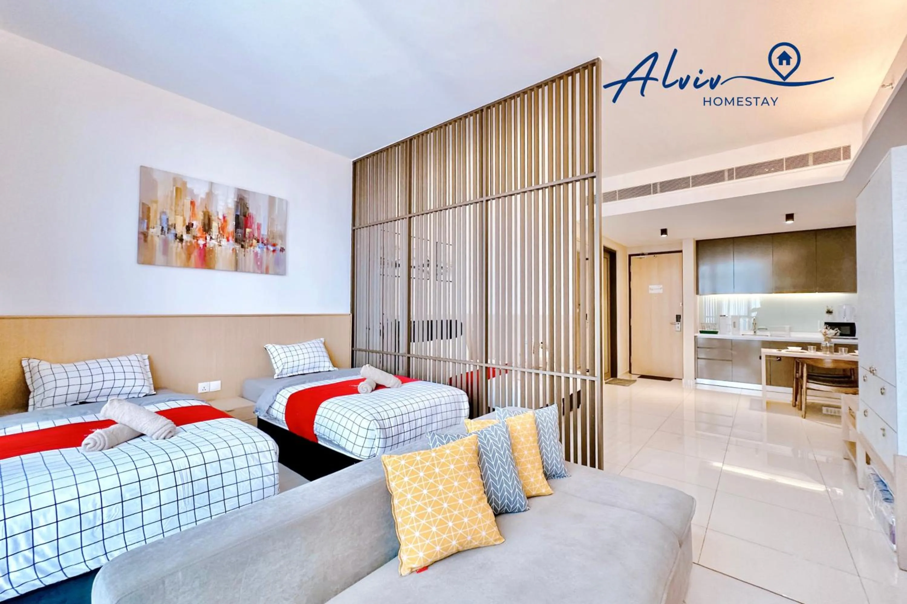 Photo of the whole room, Bed in Alviv 99 Suites I Family Suite I 4-7 pax I 5minsMelakaCruise I JonkerSt