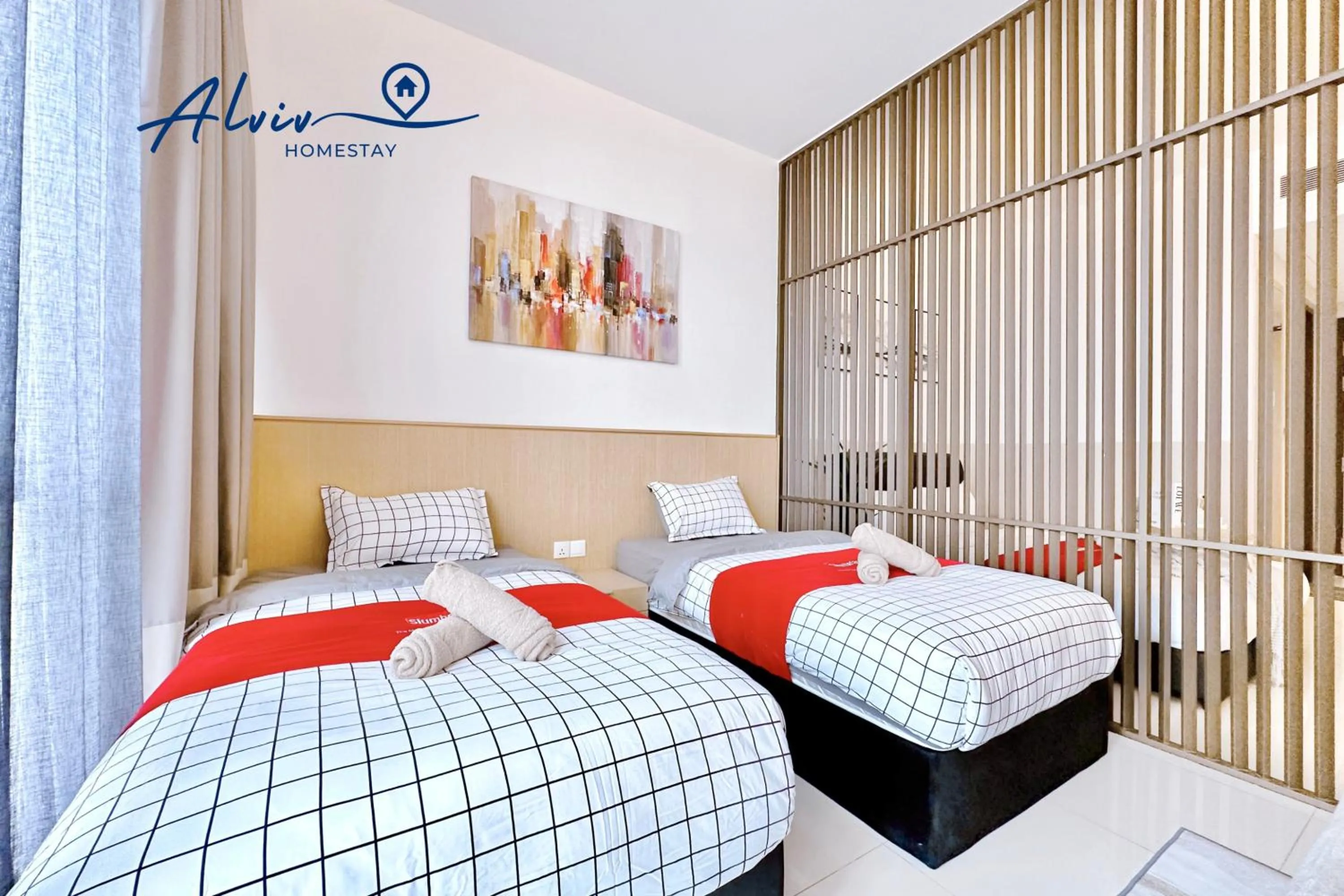 Bedroom, Bed in Alviv 99 Suites I Family Suite I 4-7 pax I 5minsMelakaCruise I JonkerSt