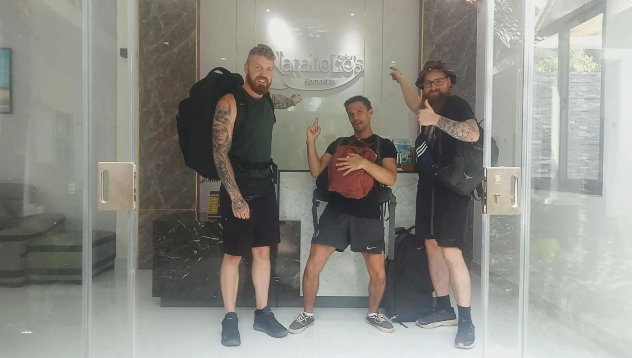 group of guests in NatalieLe's Homestay