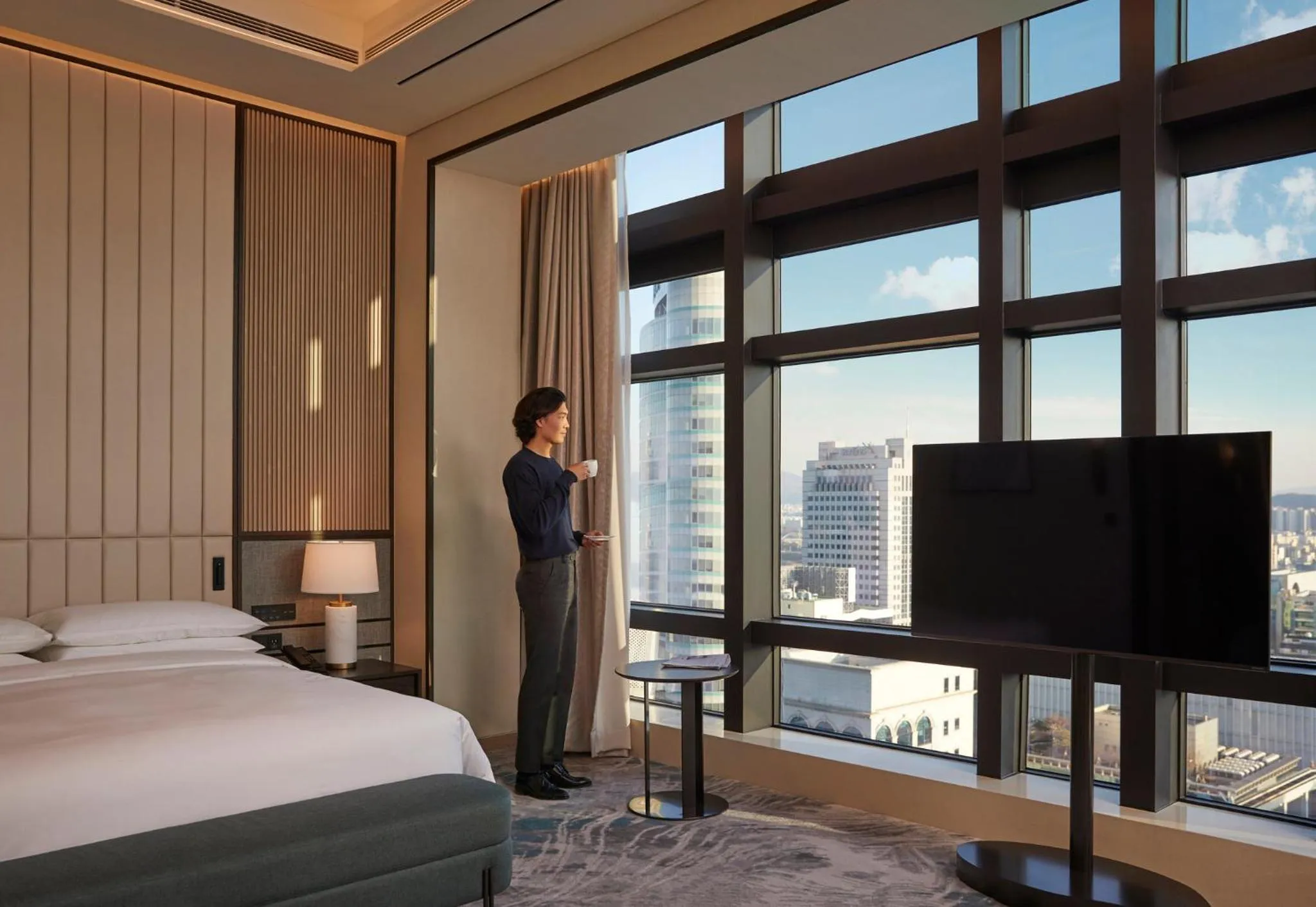 Bedroom, Bed in Grand InterContinental Seoul Parnas by IHG