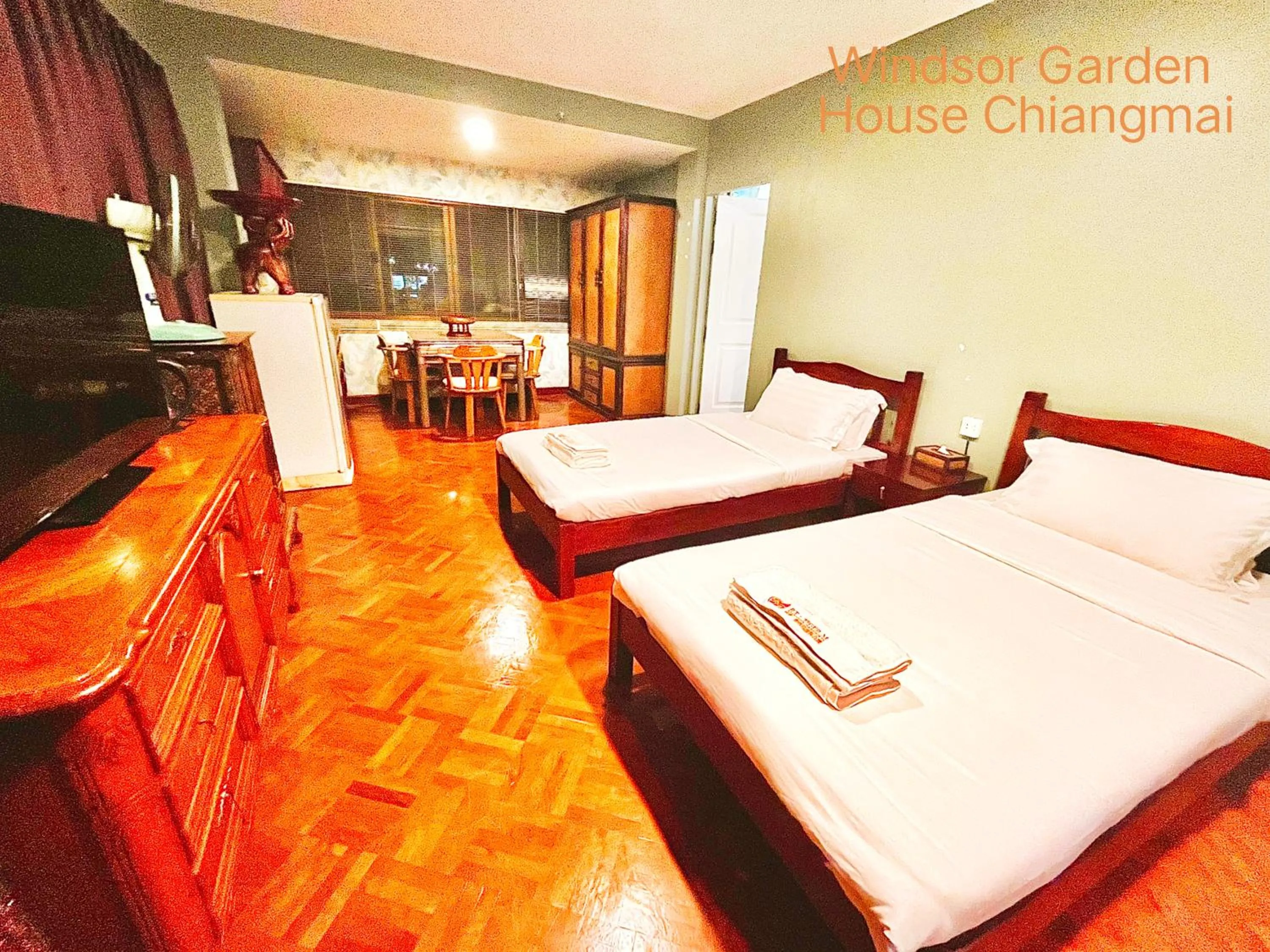 Bed in Windsor Garden House Chiangmai