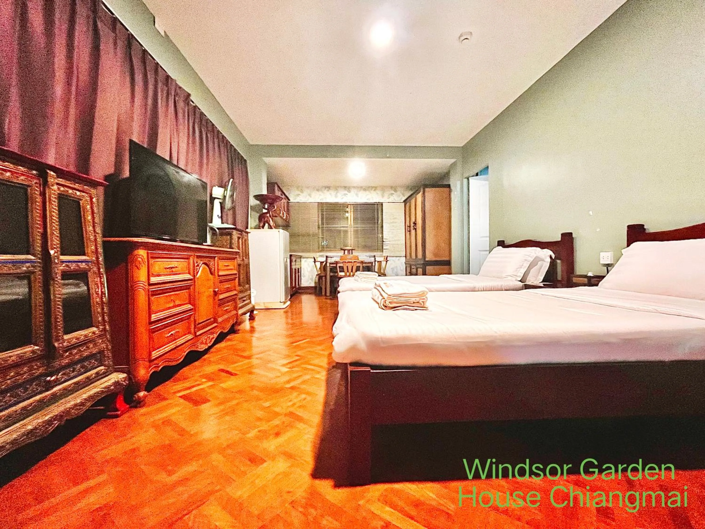 Bed in Windsor Garden House Chiangmai