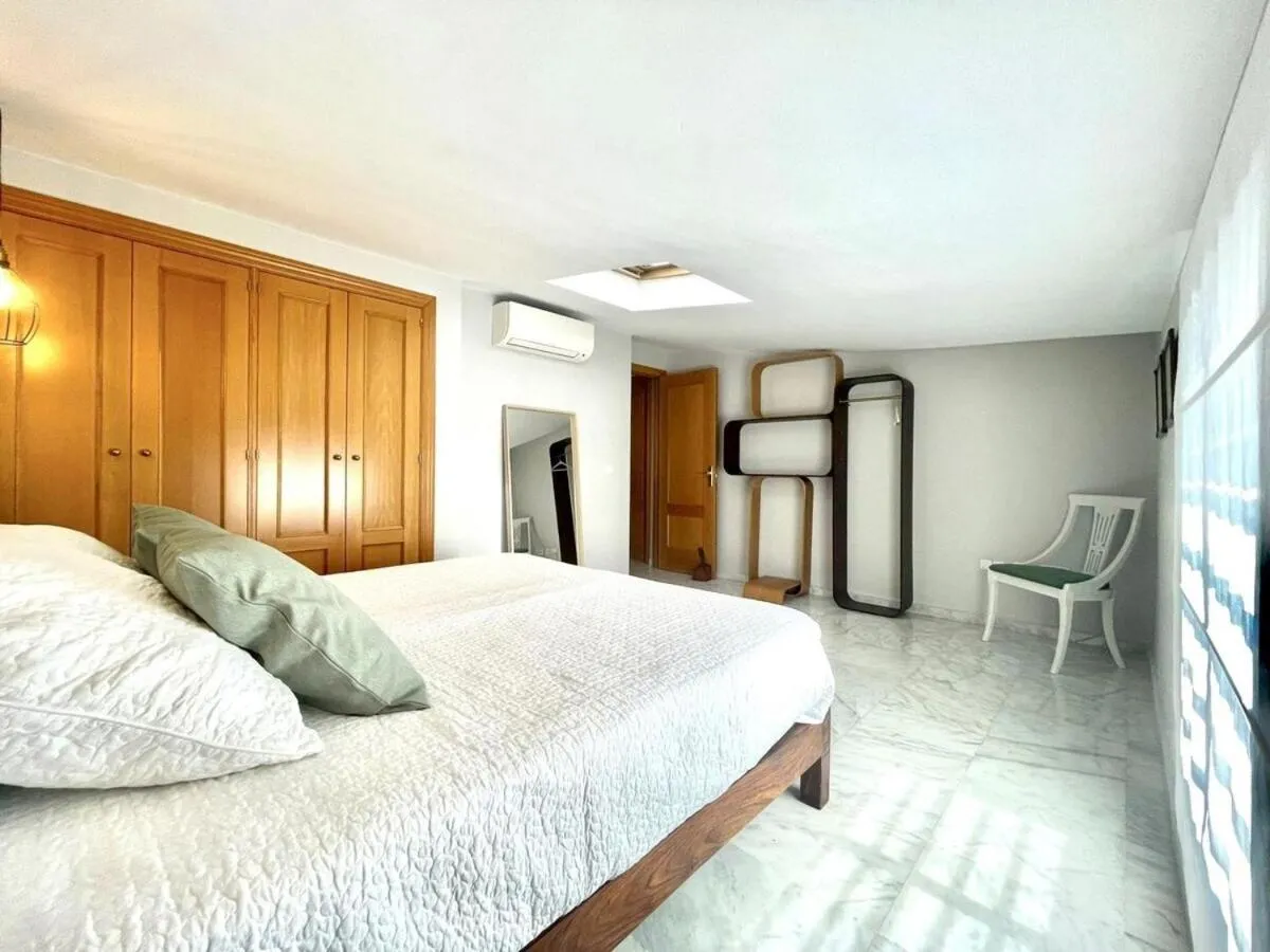 Bedroom, Bed in Calu Homes Duplex cerca playa de Huelin