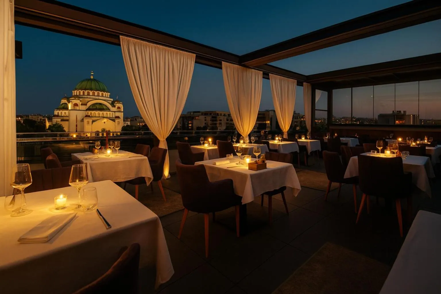 Restaurant/places to eat in CRYSTAL Hotel Belgrade