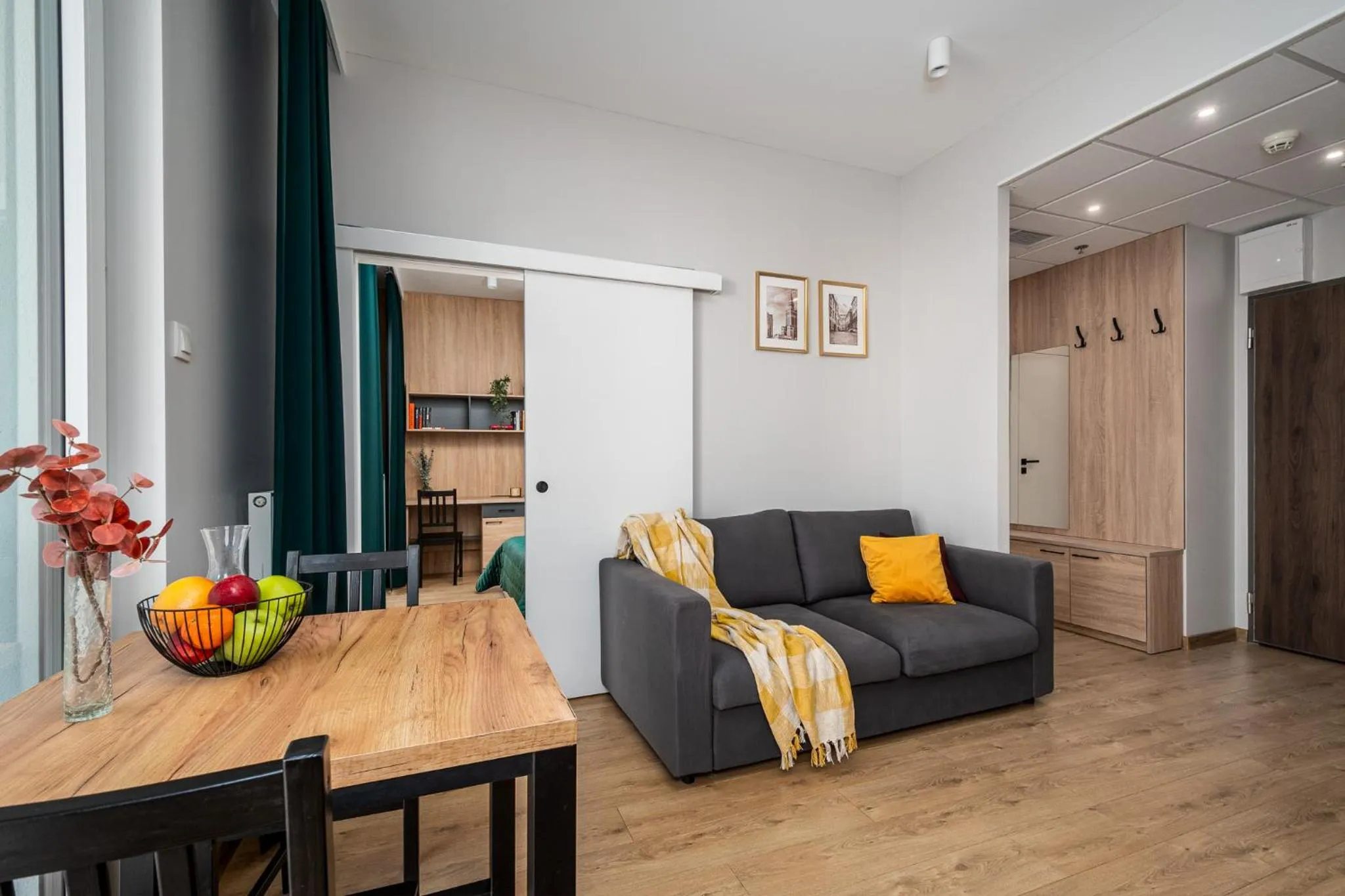 Living room in Warsview Apartments