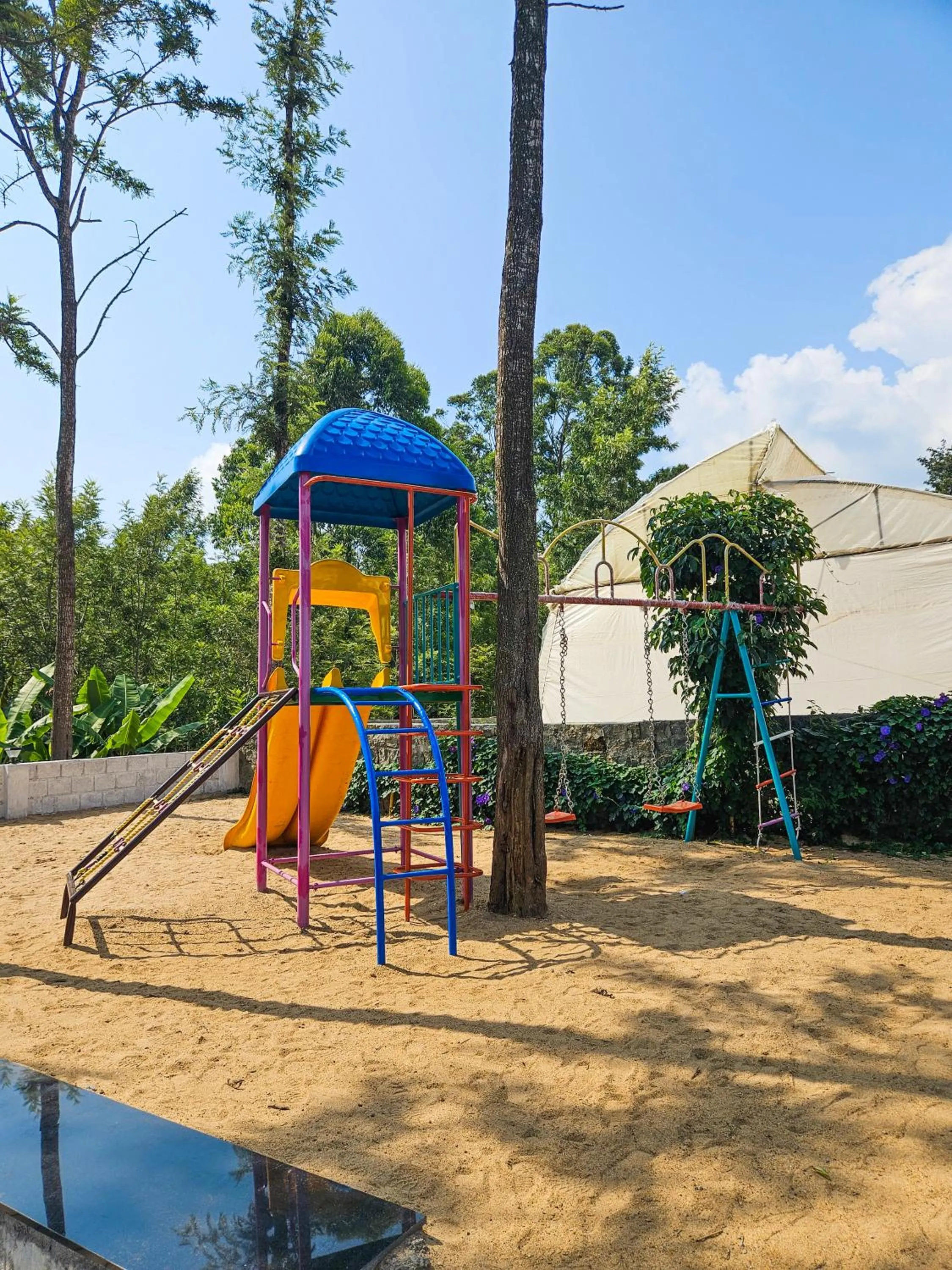 Children play ground in Le Yercaud