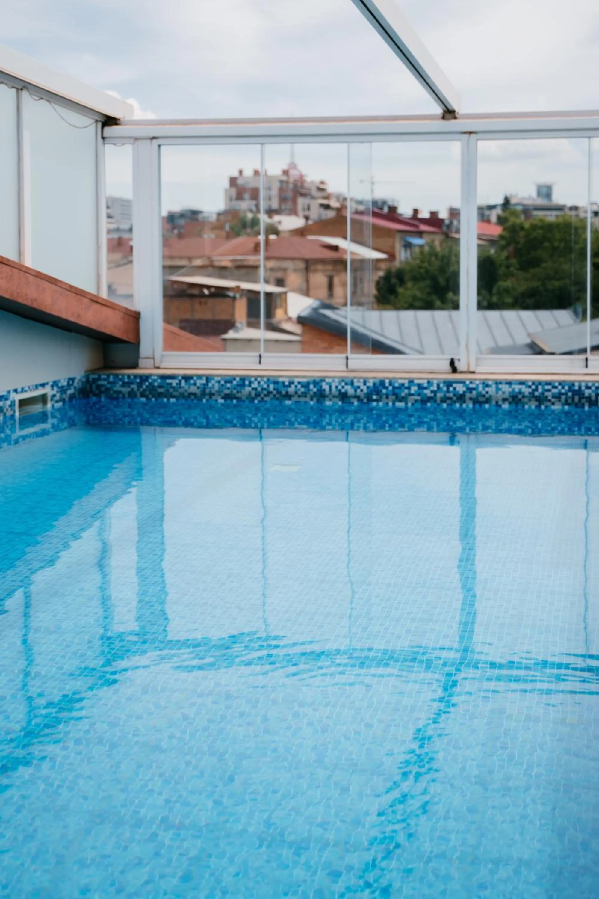 Pool view in Sota Metekhi Hotel Tbilisi