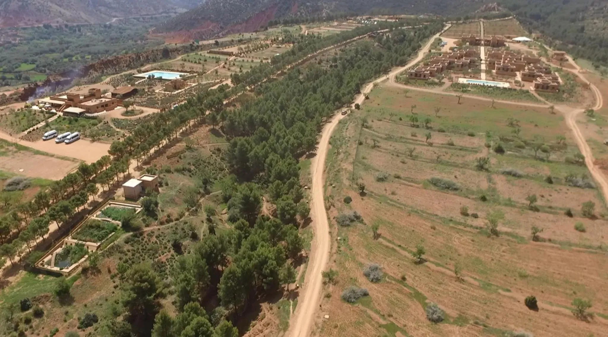 Bird's eye view in Terres d'Amanar