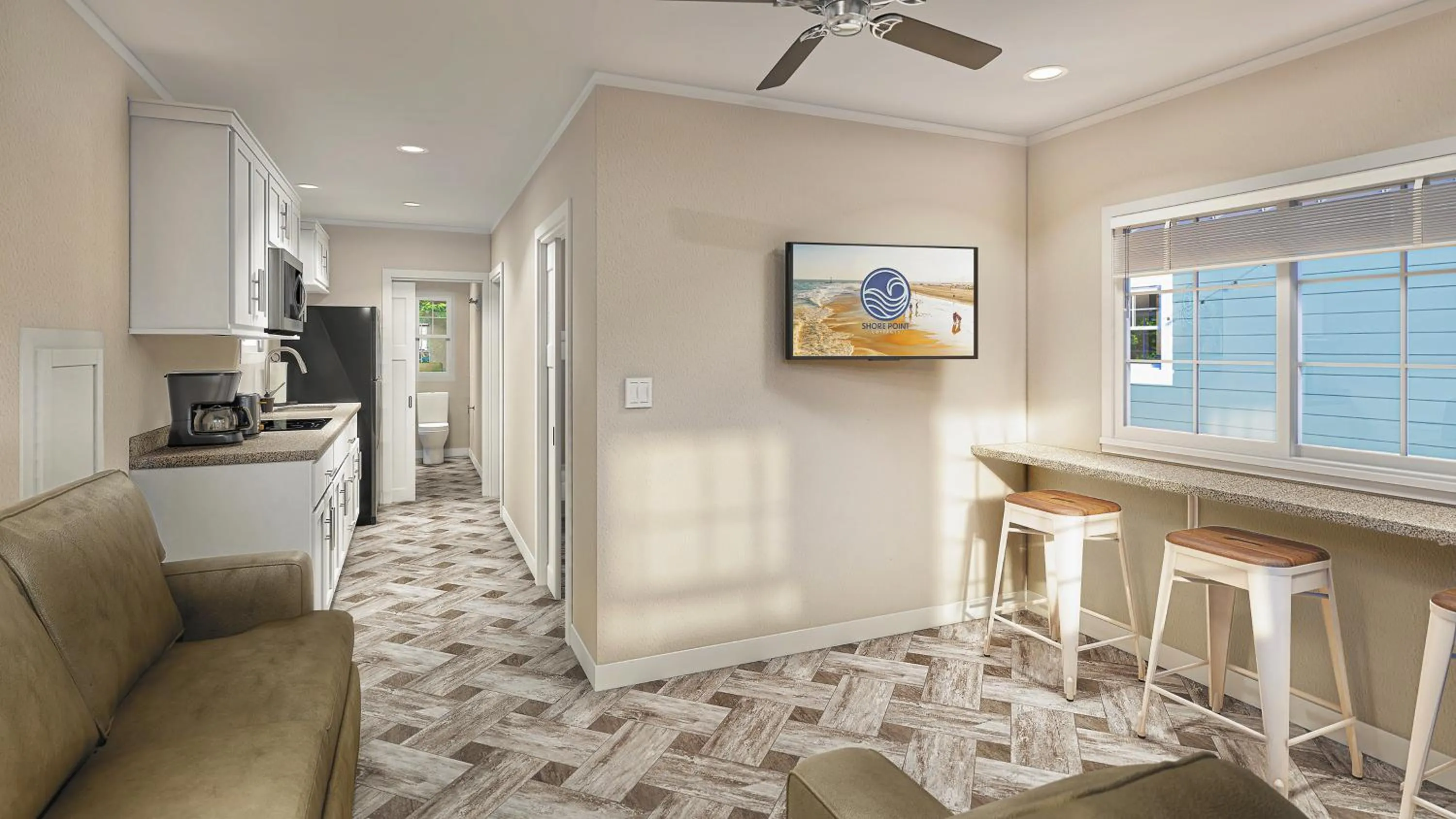 TV and multimedia in Shore Point Cottages