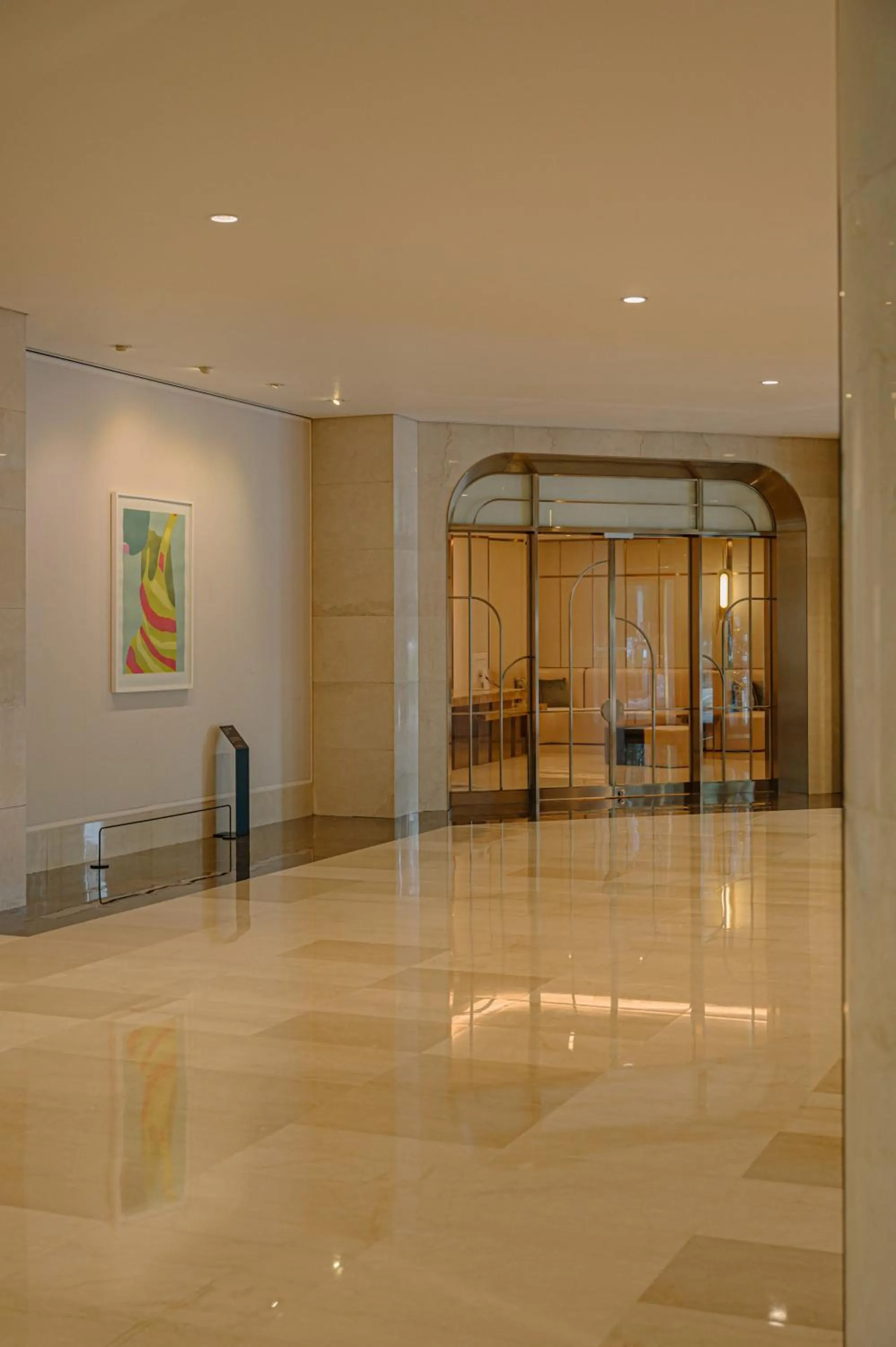 group of guests in Lotte Hotel World