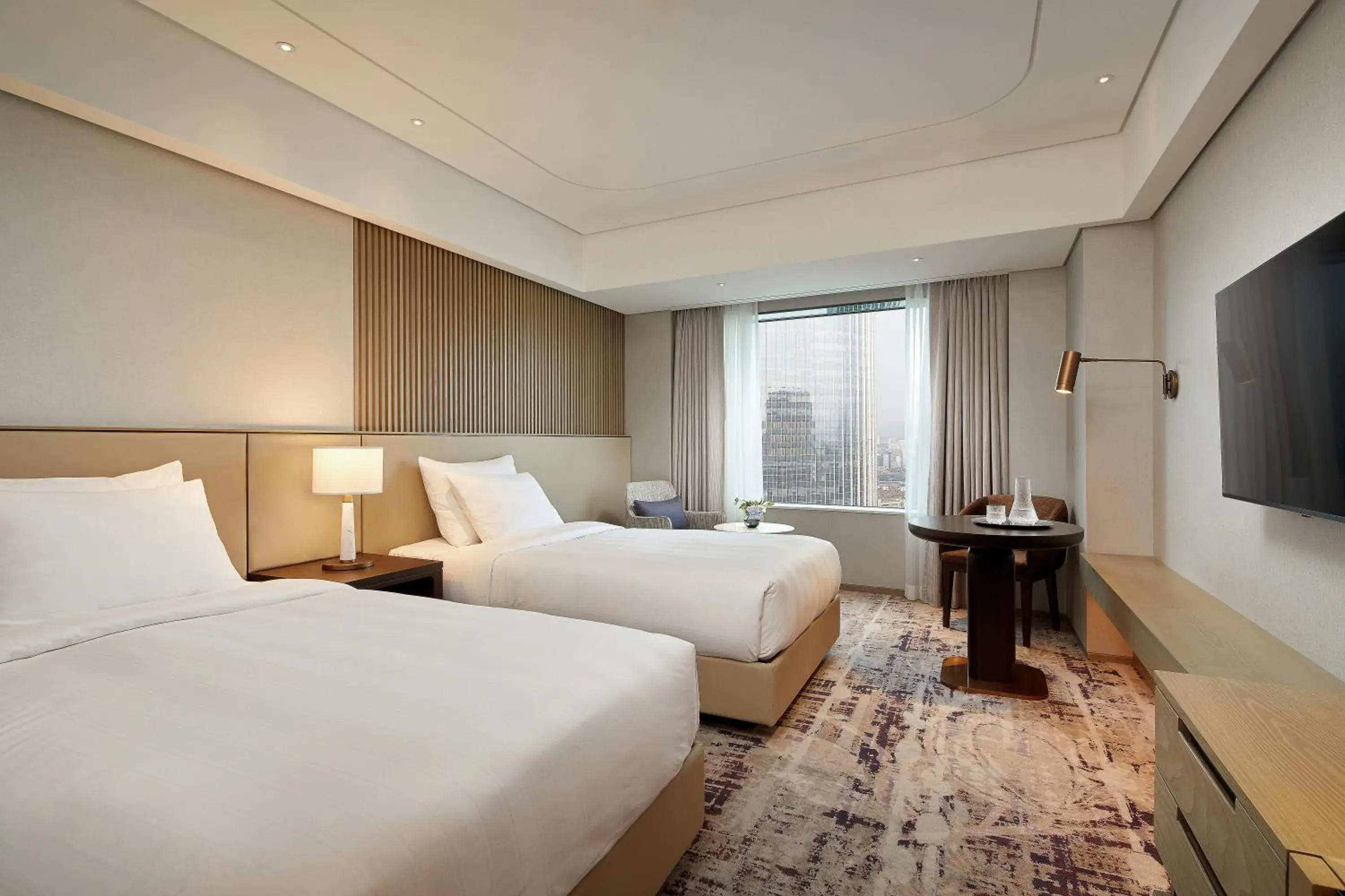 Deluxe Twin Room with Lake View in Lotte Hotel World Deluxe Twin Room with Lake View in Lotte Hotel World