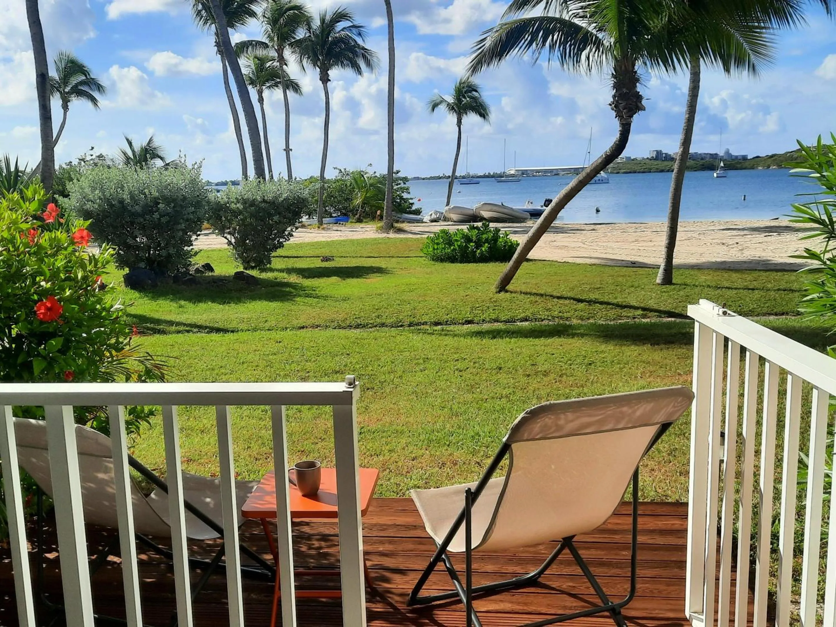 appartement au bord de l'eau sxm