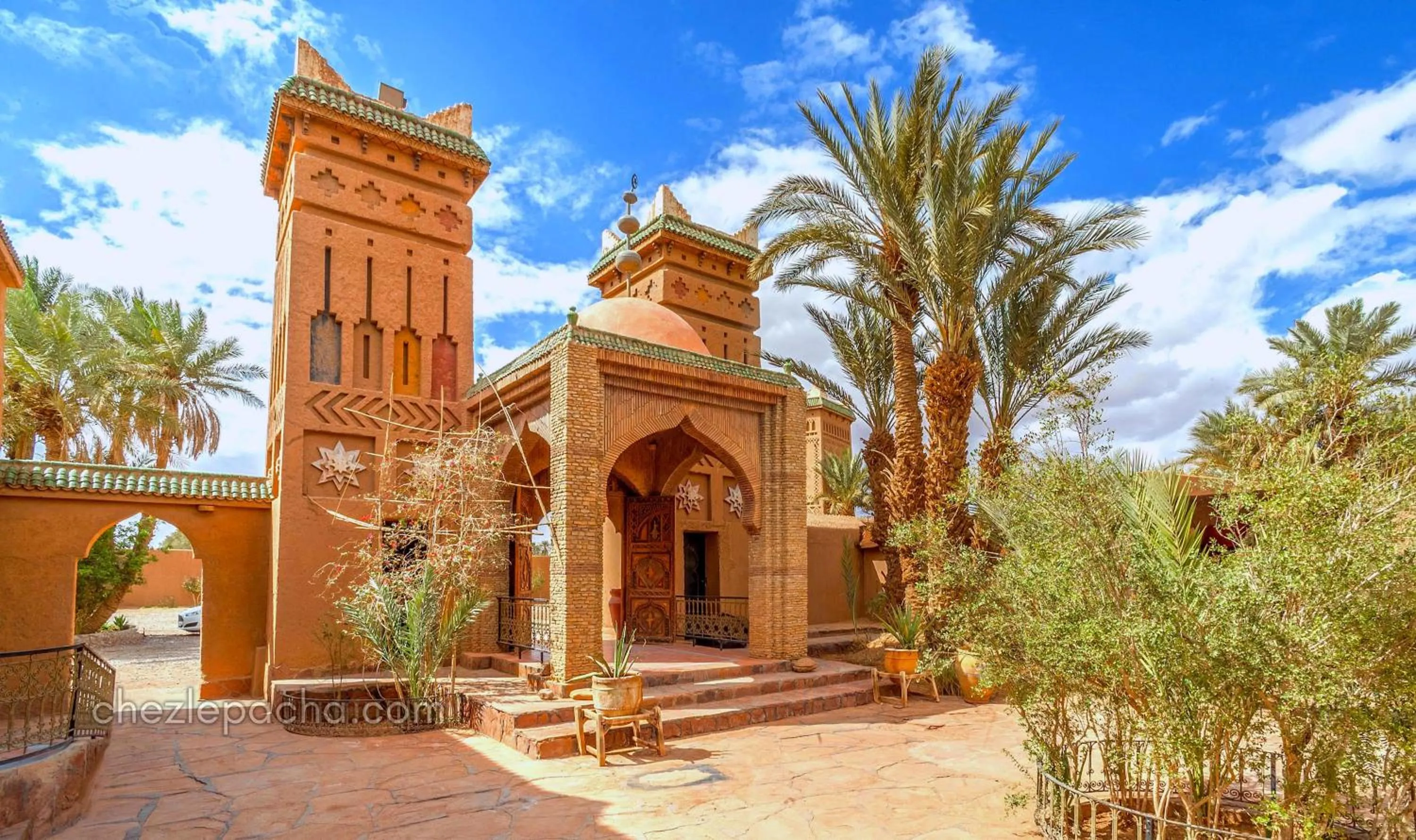 Garden in Chez Le Pacha - Authentic Sahara Hotel Mhamid