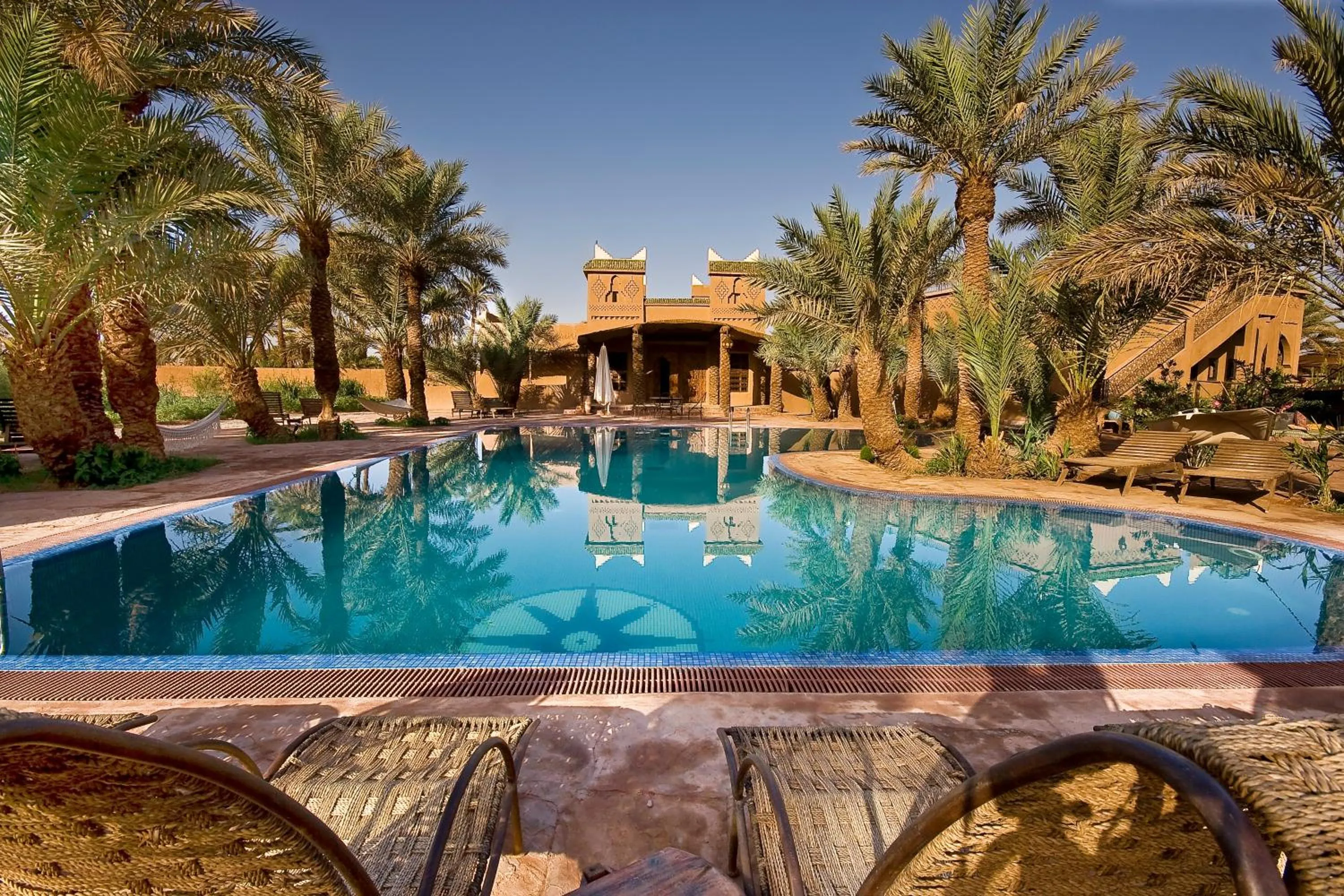 Swimming pool in Chez Le Pacha - Authentic Sahara Hotel Mhamid