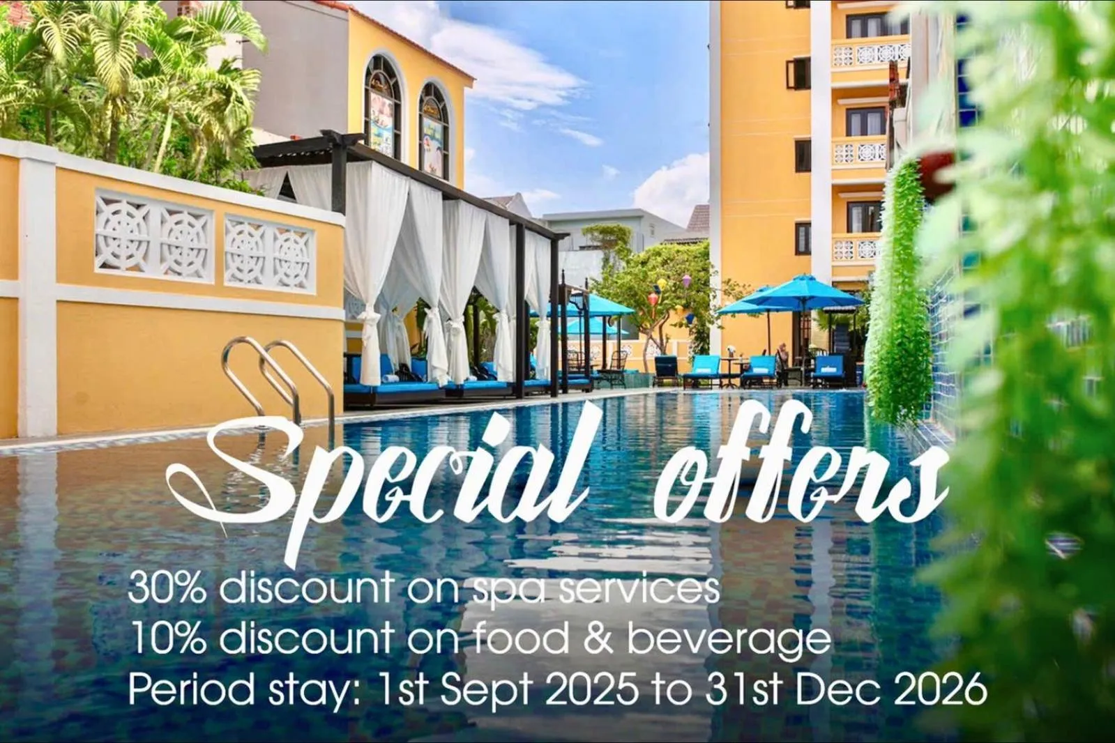 Swimming pool in La Charm Hoi An Hotel & Spa