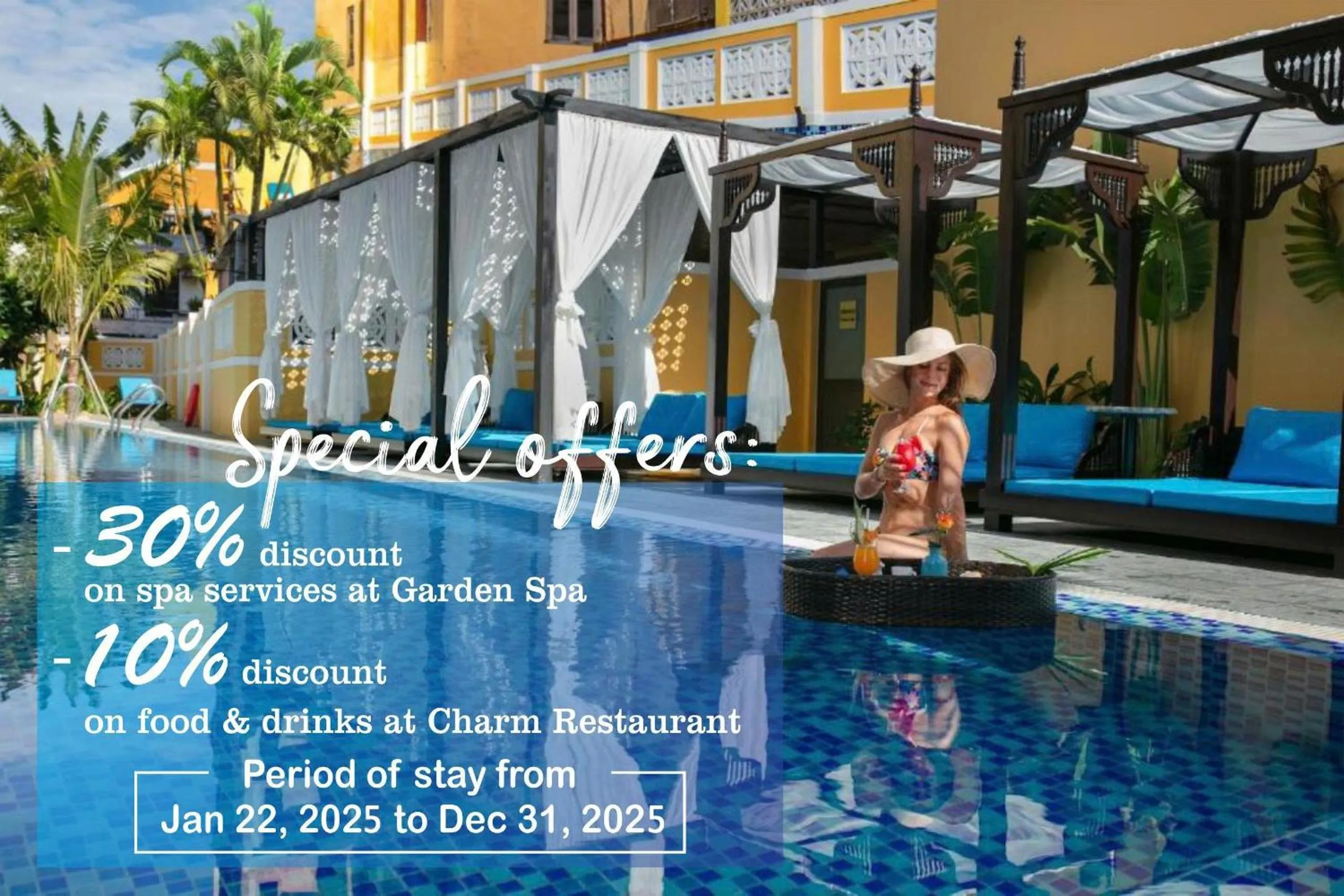 Swimming pool in La Charm Hoi An Hotel & Spa