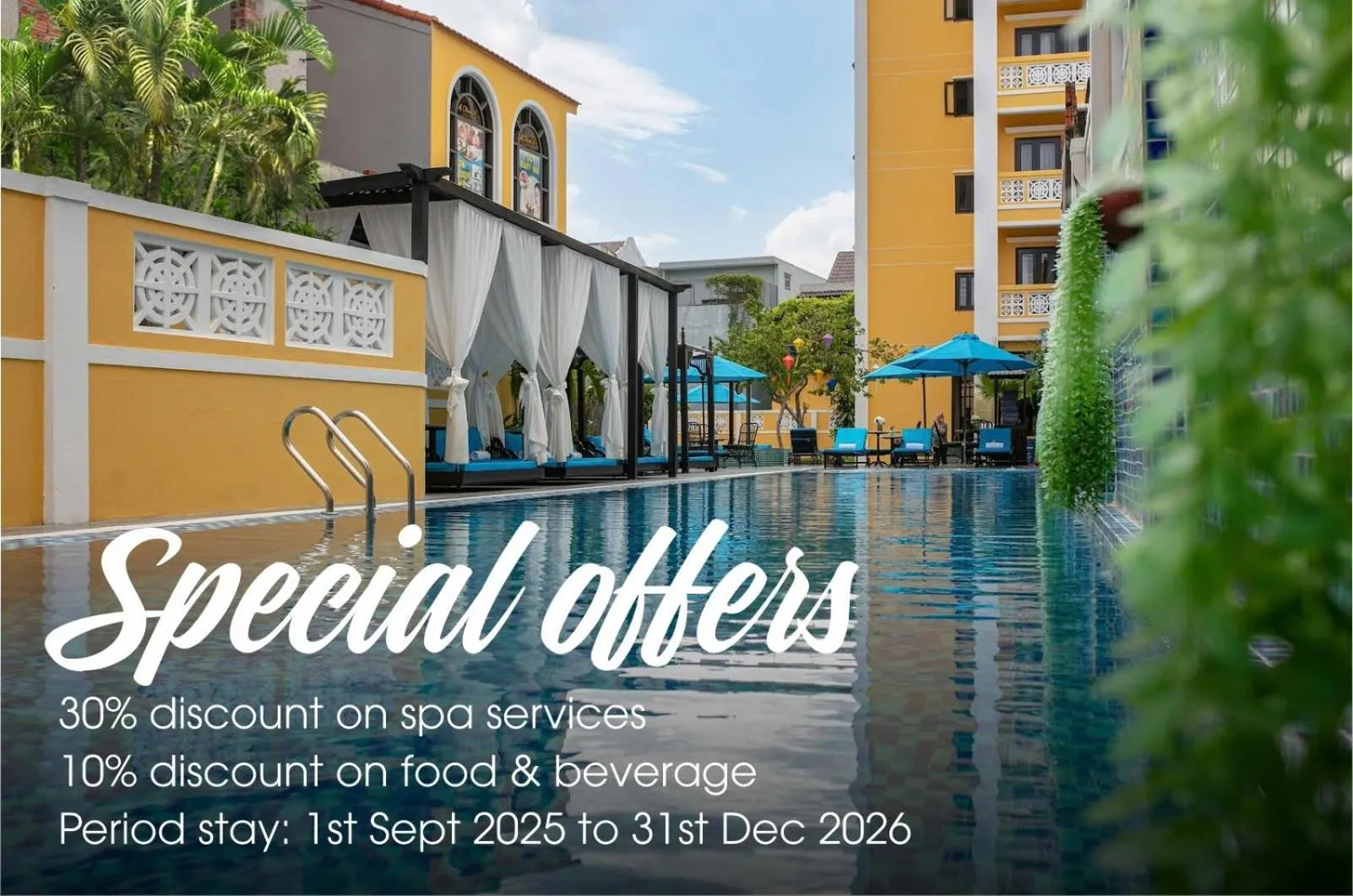 Swimming pool in La Charm Hoi An Hotel & Spa