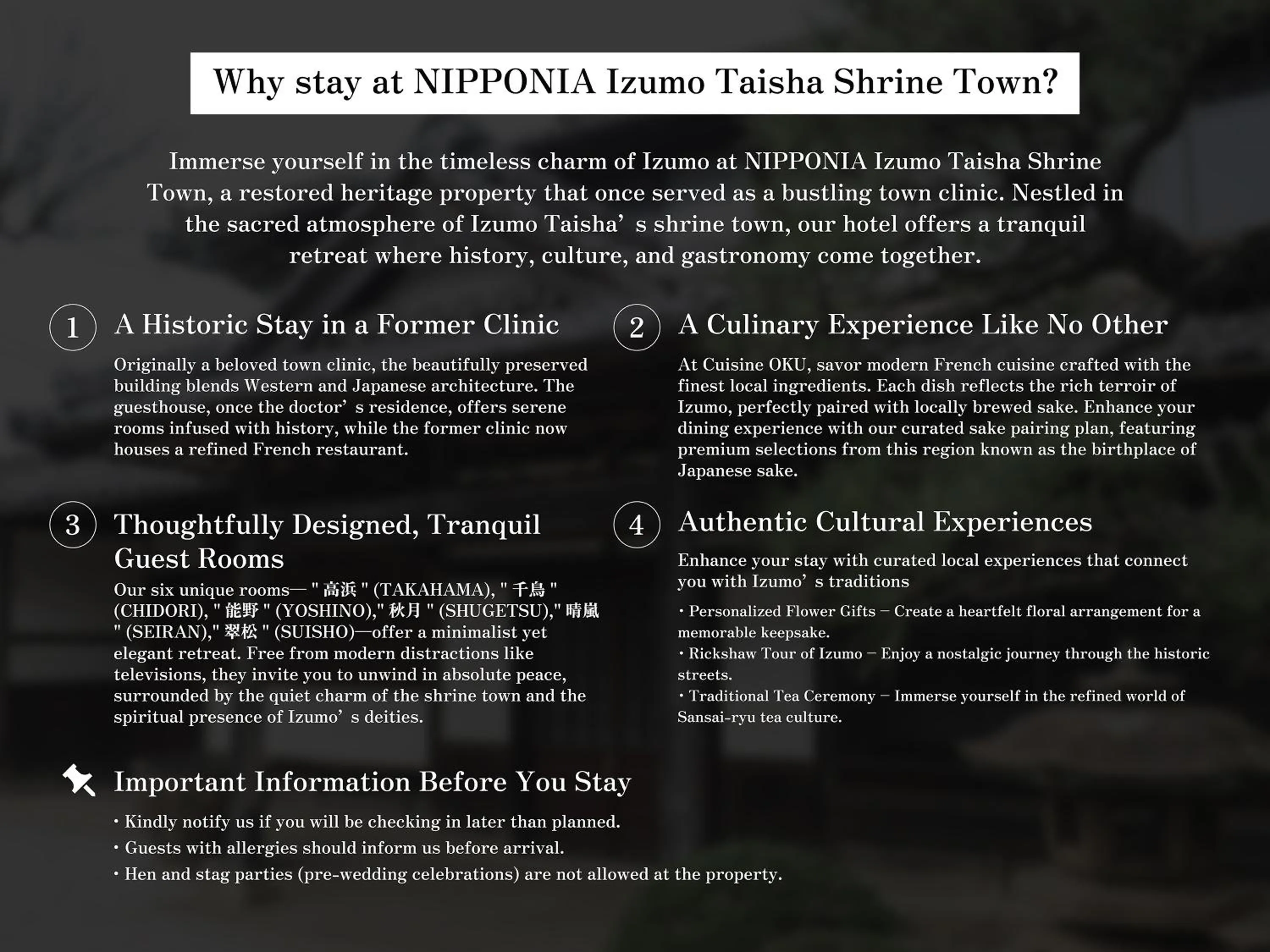 Other in NIPPONIA Izumo Taisha Shrine Town