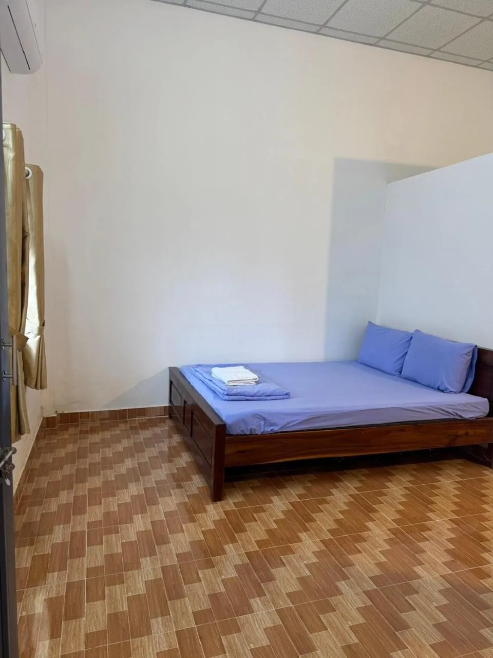 Bed in Nhà Nghỉ Vườn Oải Hương LAVENDER GARDEN GUEST HOUSE