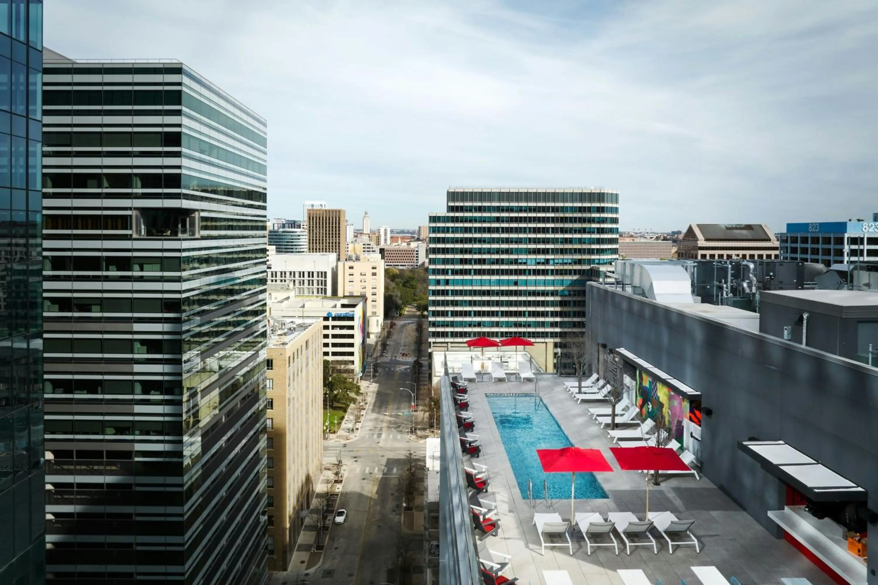Swimming pool in citizenM Austin Downtown