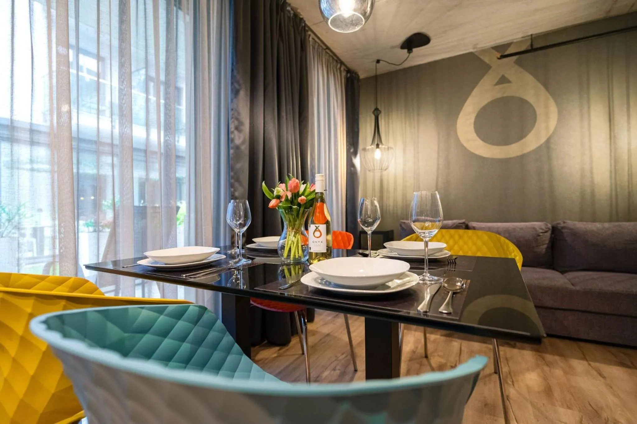 Living room in Onyx Luxury Budapest