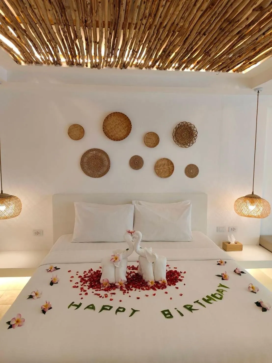 Bed in Elephant Beach Club & Resort Samui