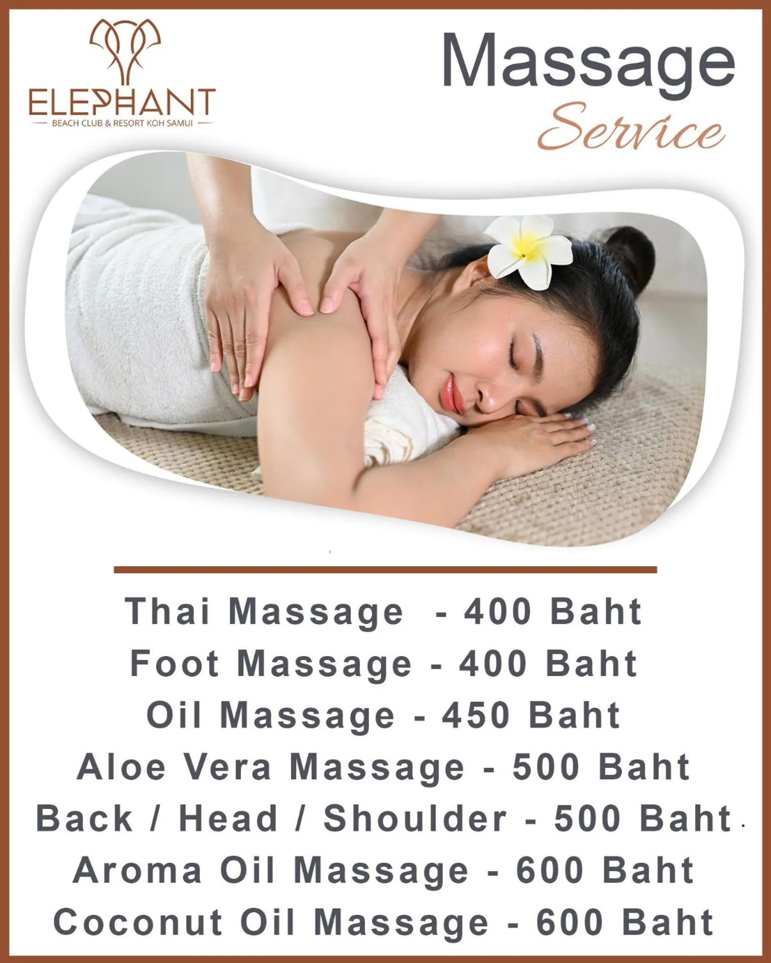 Massage in Elephant Beach Club & Resort Samui