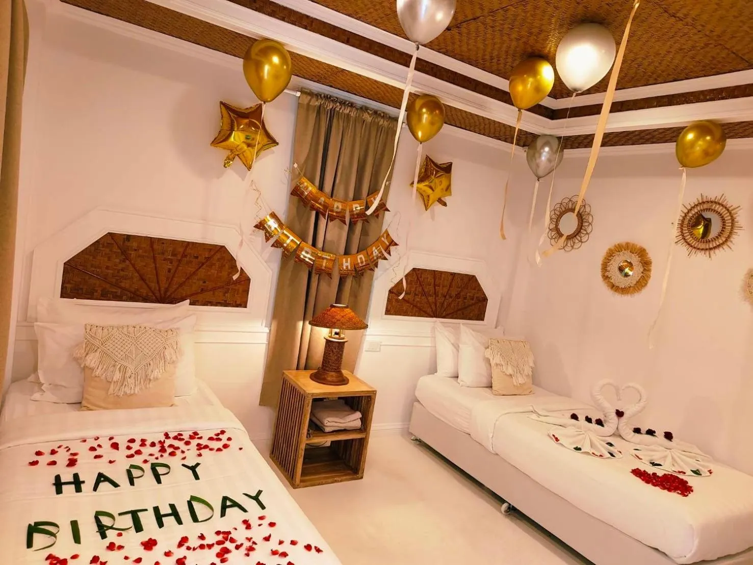 Bed in Elephant Beach Club & Resort Samui