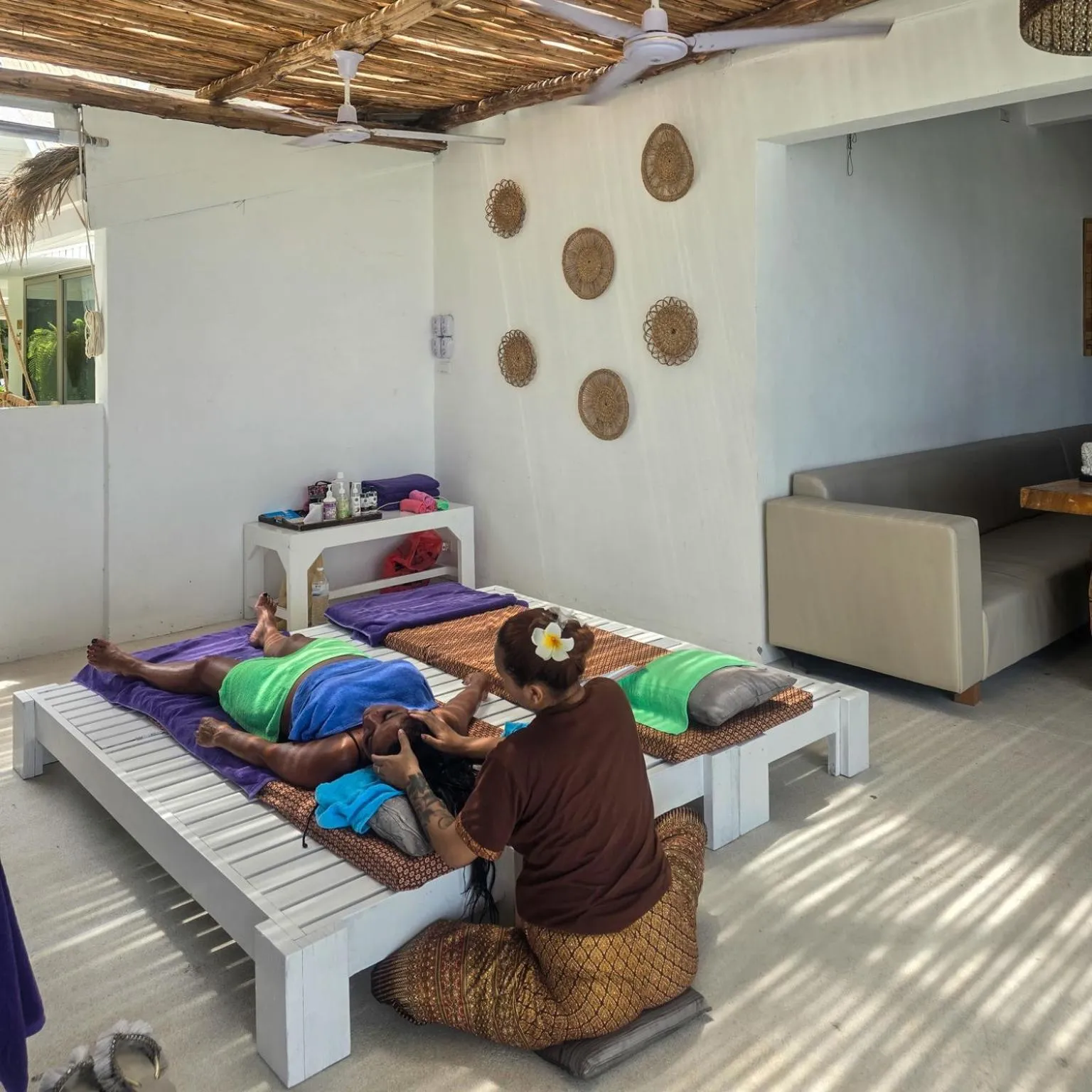 People, Bed in Elephant Beach Club & Resort Samui