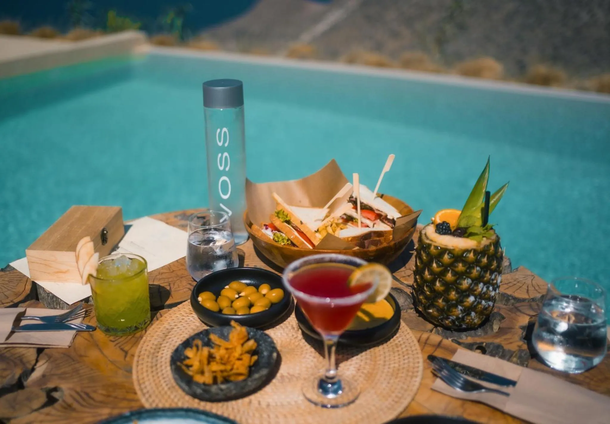 Food and drinks in Divino Caldera