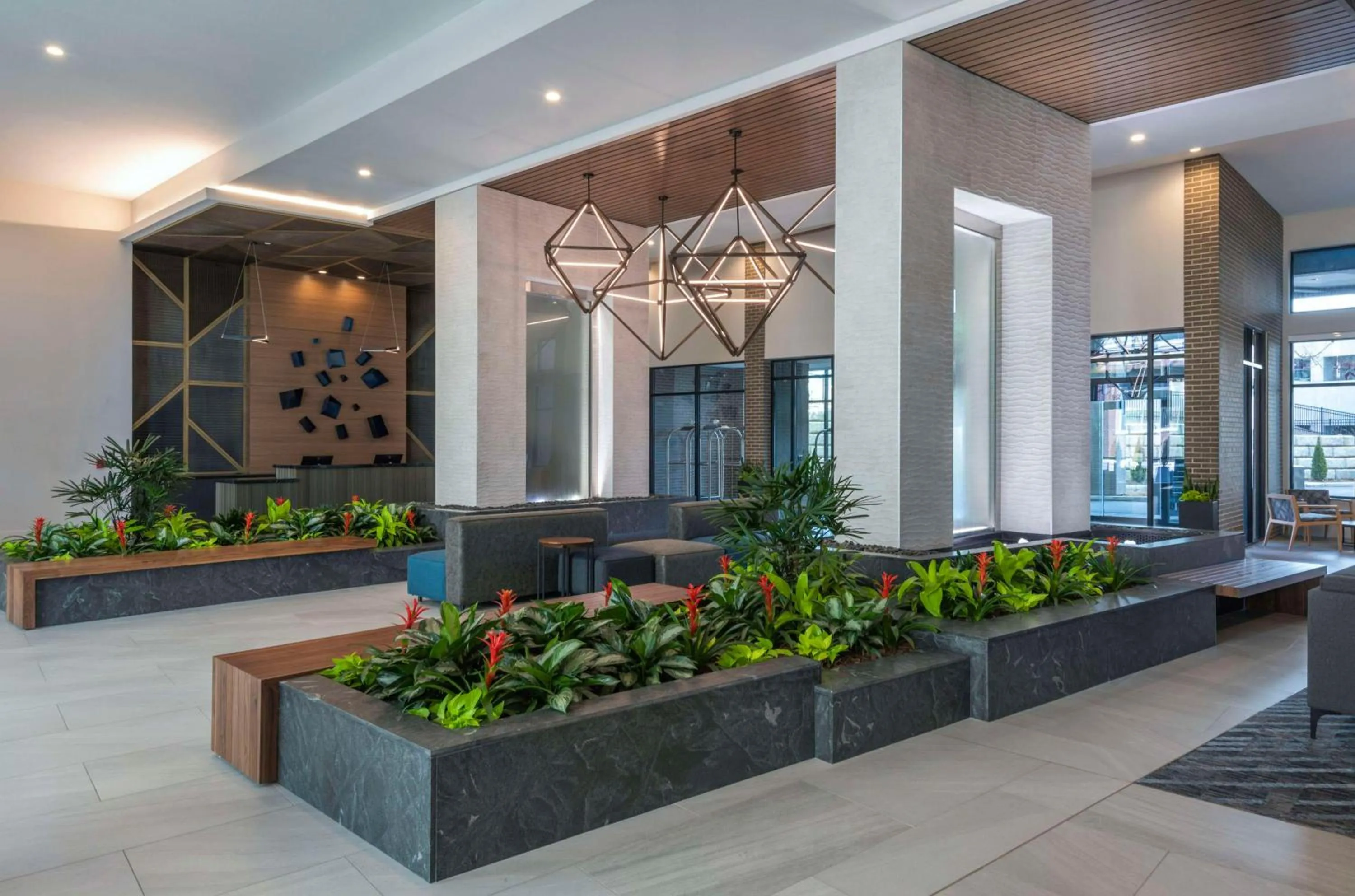 Lobby or reception in Embassy Suites By Hilton Asheville Downtown