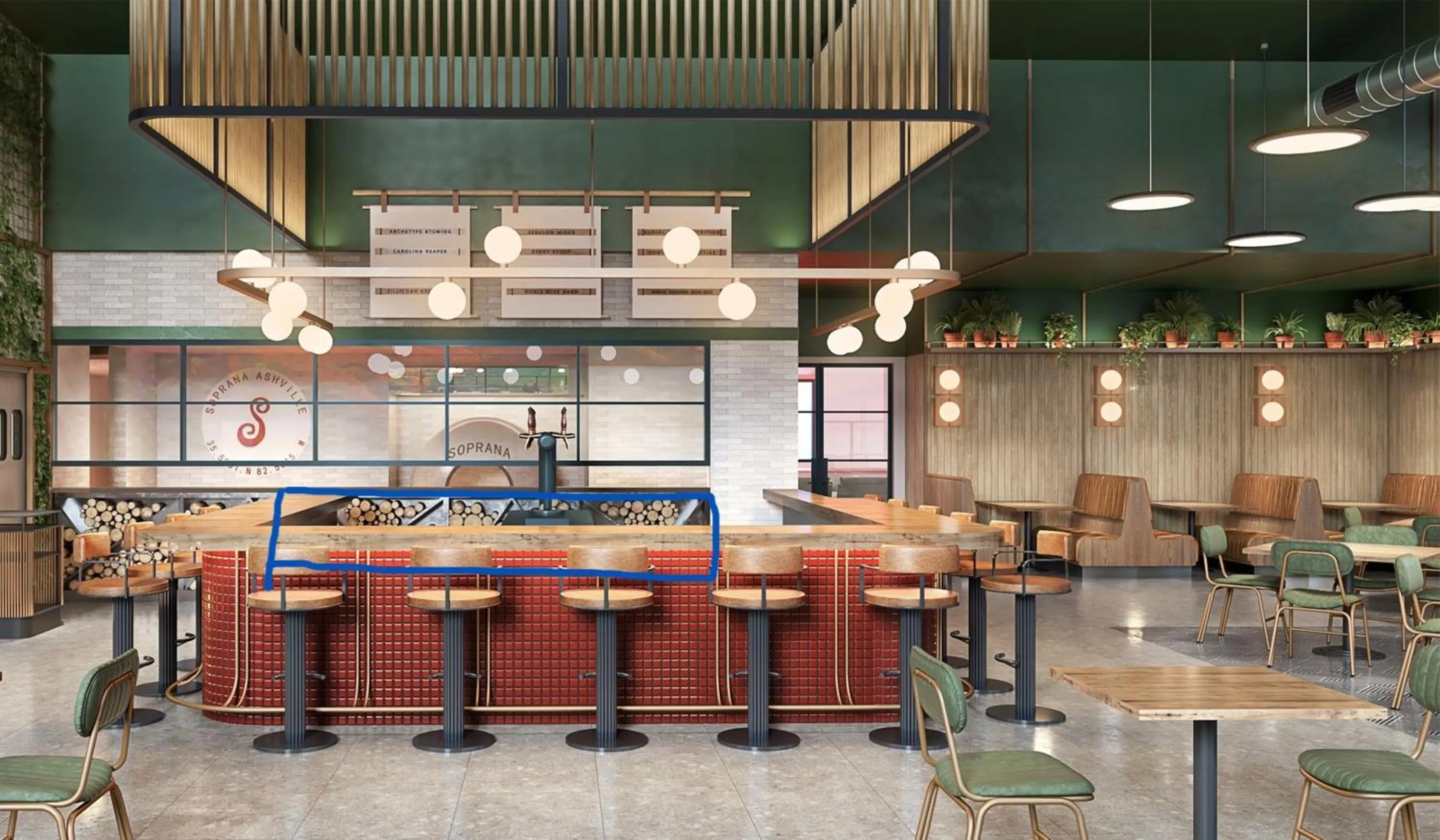 Restaurant/places to eat in Embassy Suites By Hilton Asheville Downtown