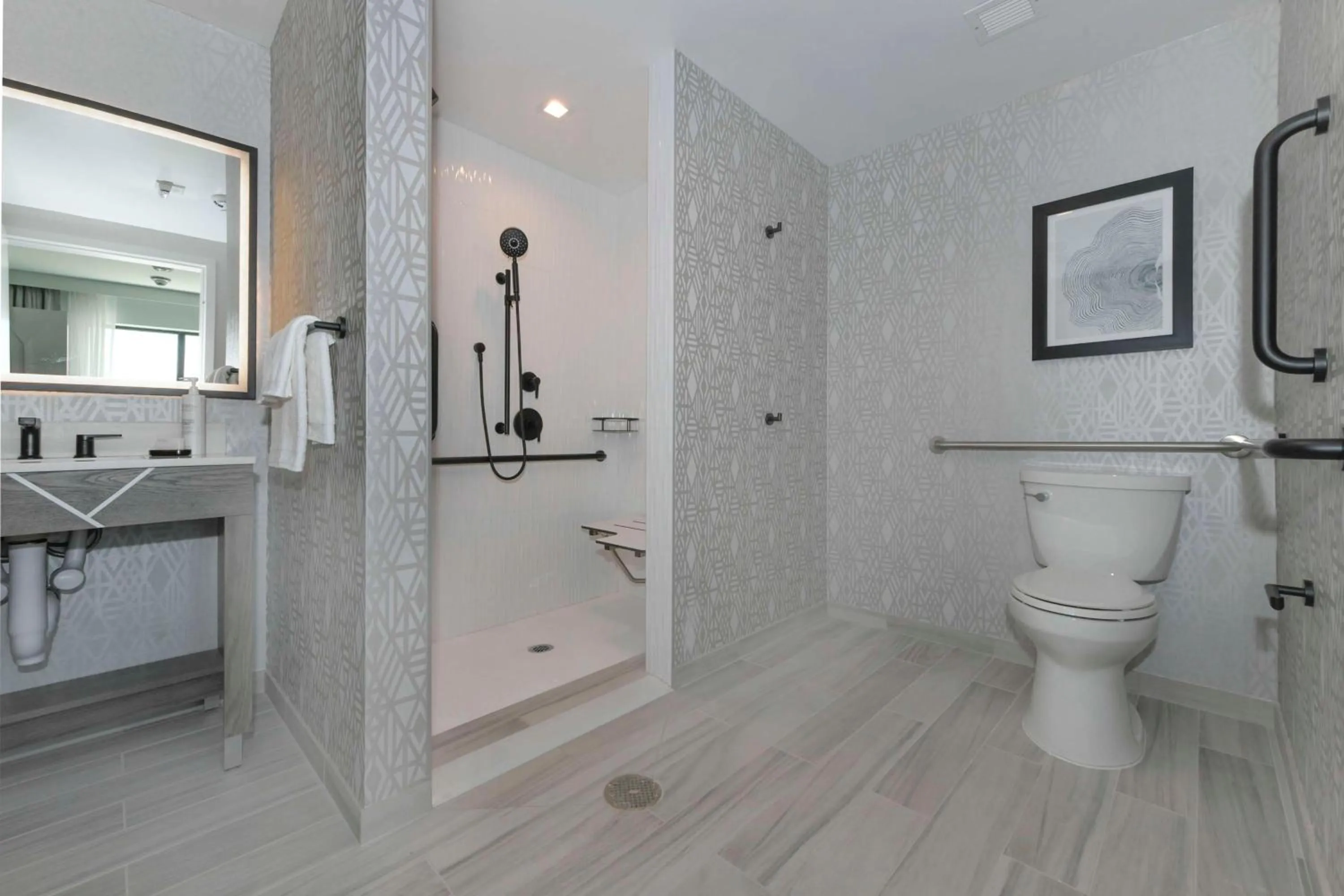 Shower in Embassy Suites By Hilton Asheville Downtown