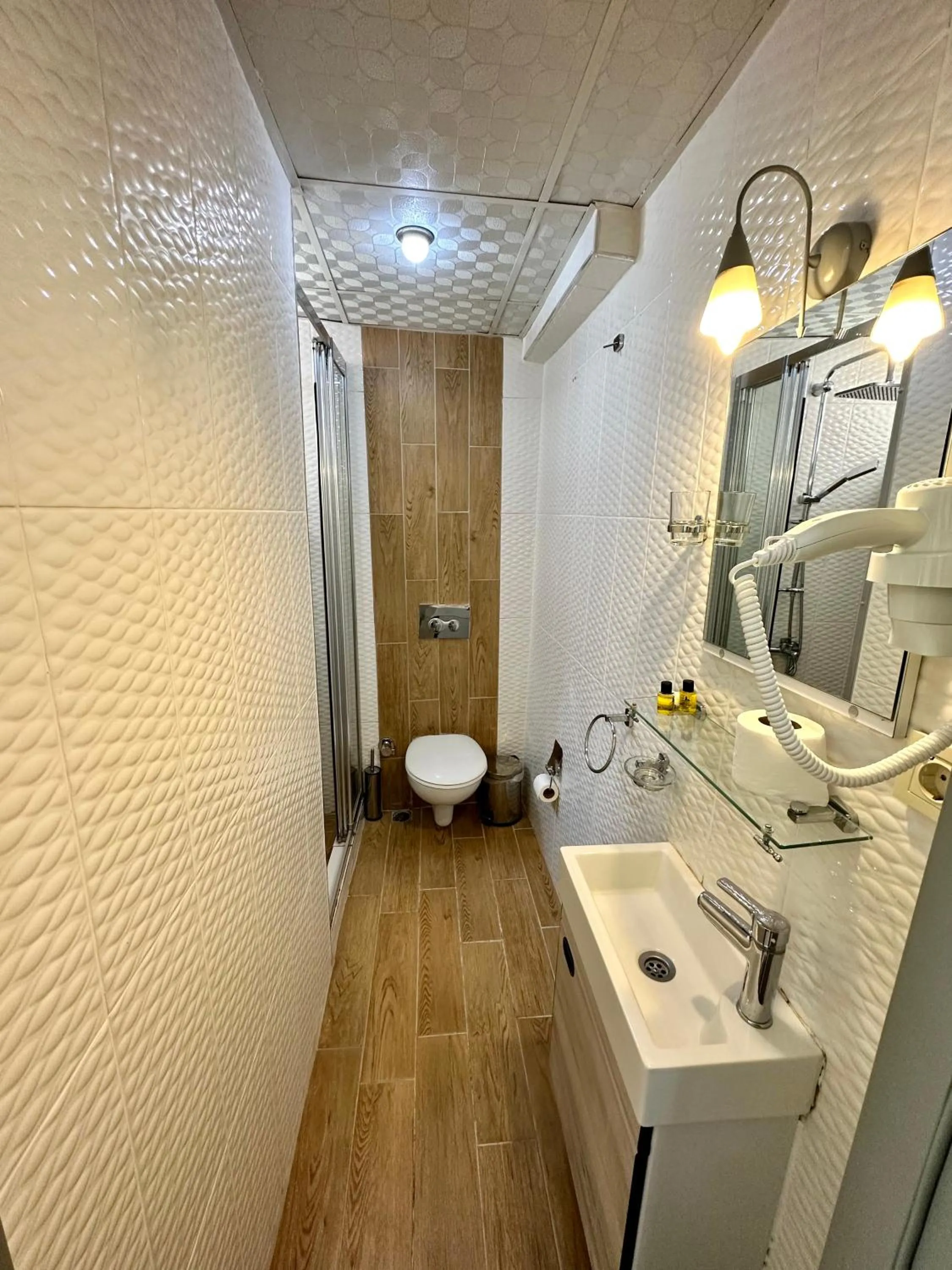 Toilet in Crowned Plus Hotel