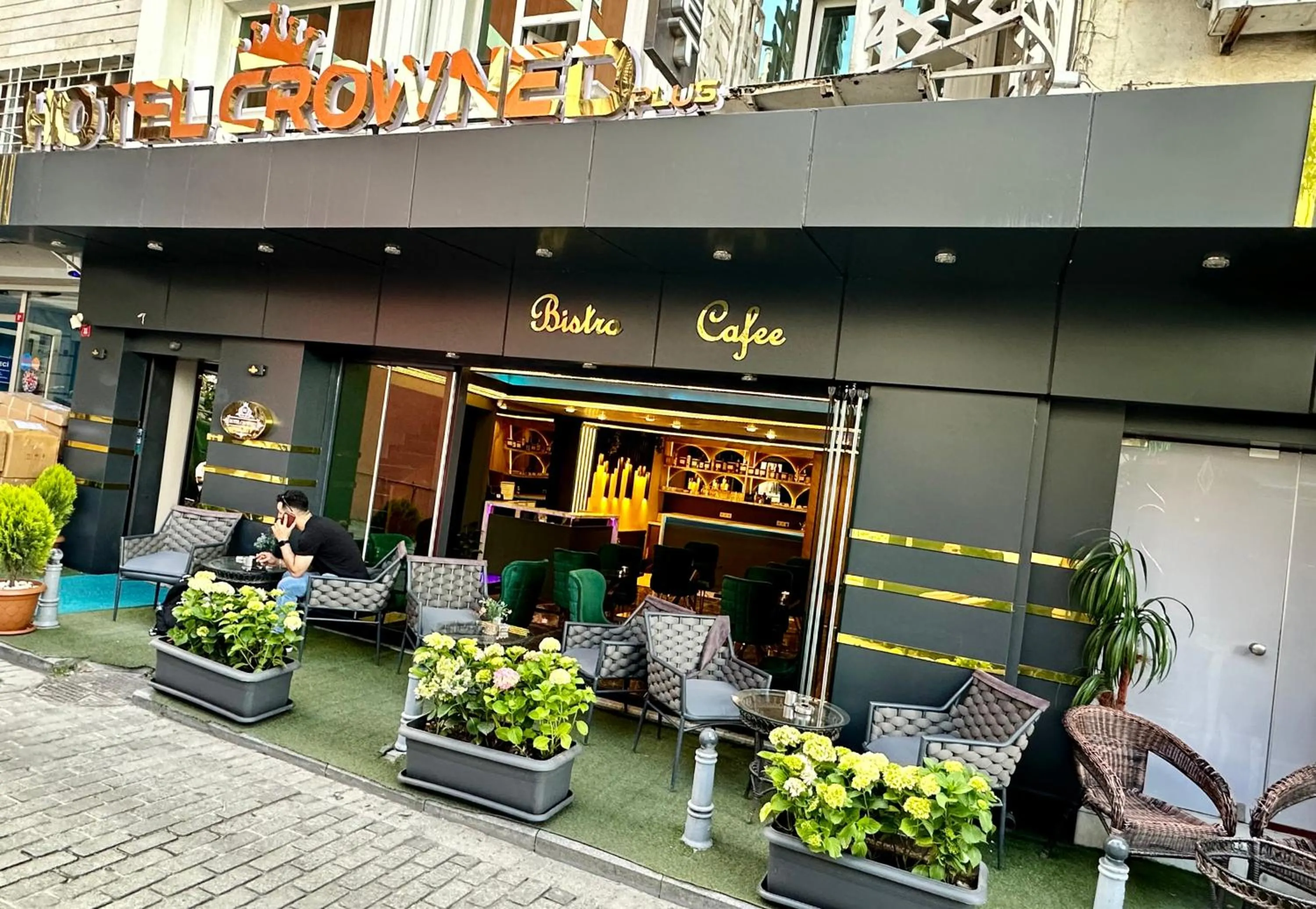 Property building in Crowned Plus Hotel