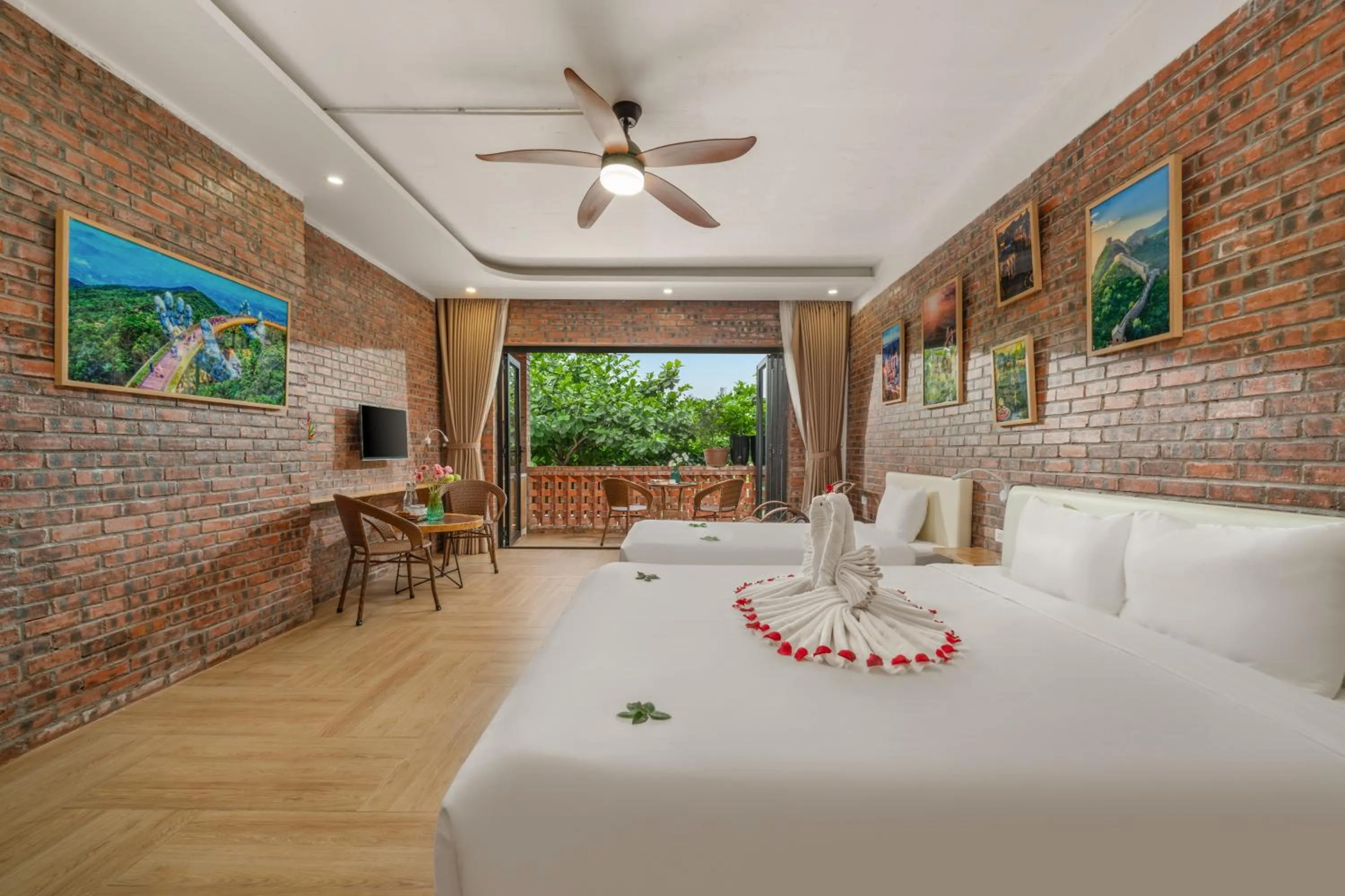 Photo of the whole room, Bed in Hoi An Golden Bamboo An Bang Beach Villa & Spa