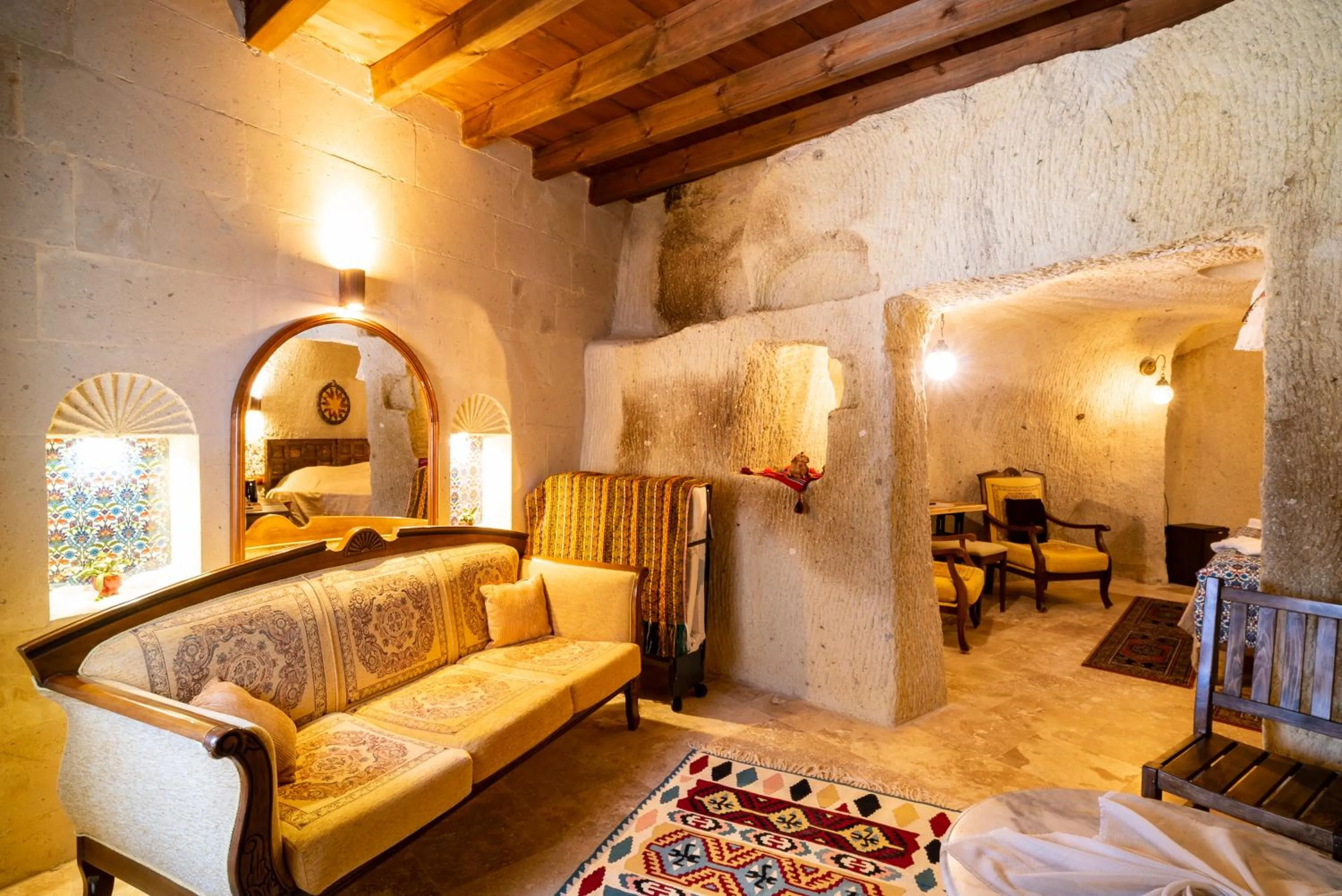 Living room, Bed in Cappadocia inans Cave & Swimming Pool Hot