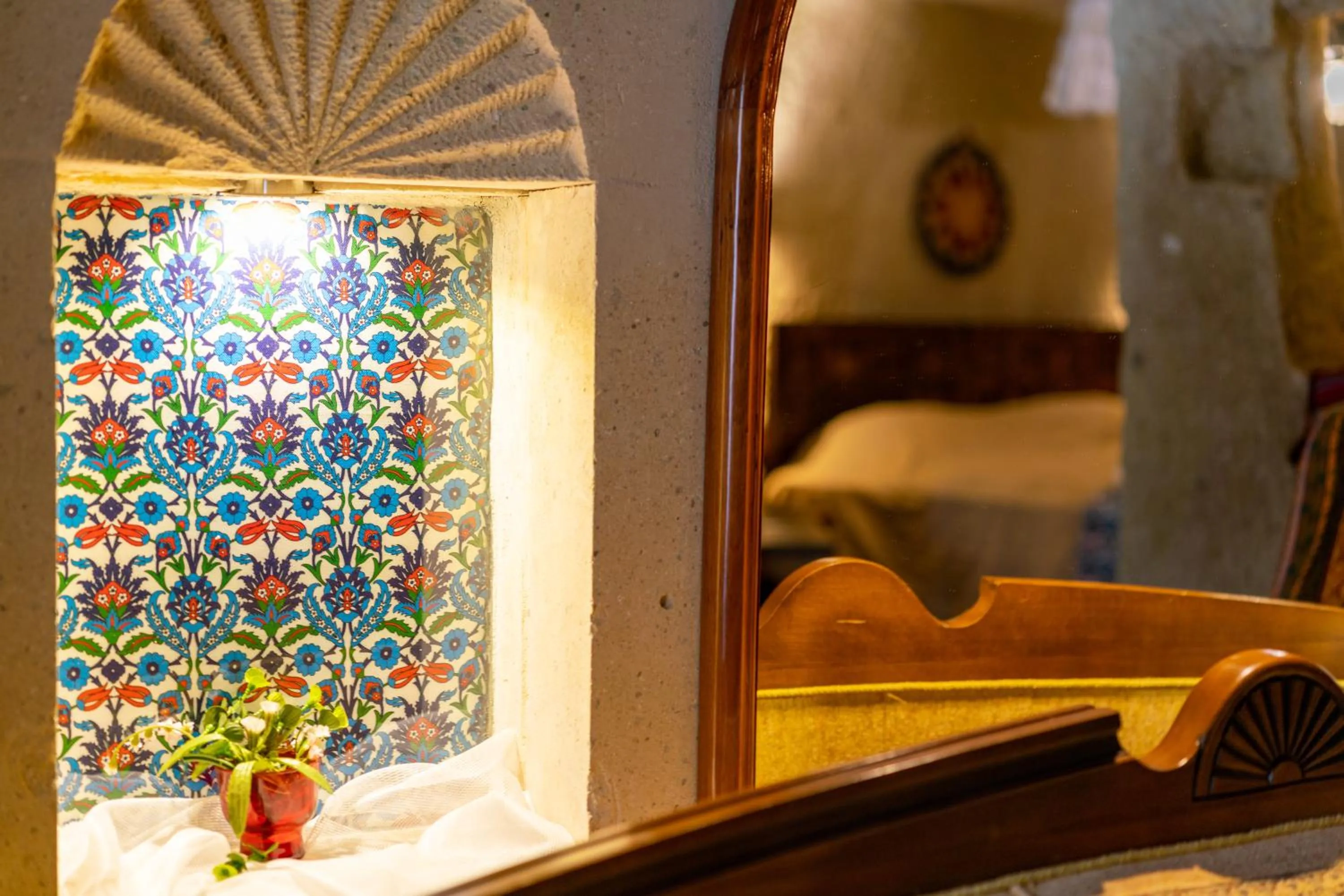 Decorative detail, Bed in Cappadocia inans Cave & Swimming Pool Hot