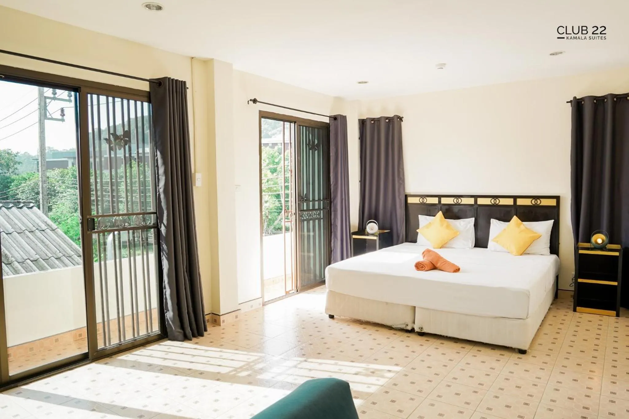 Bed in Club22 Kamala Suites, Kamala Beach