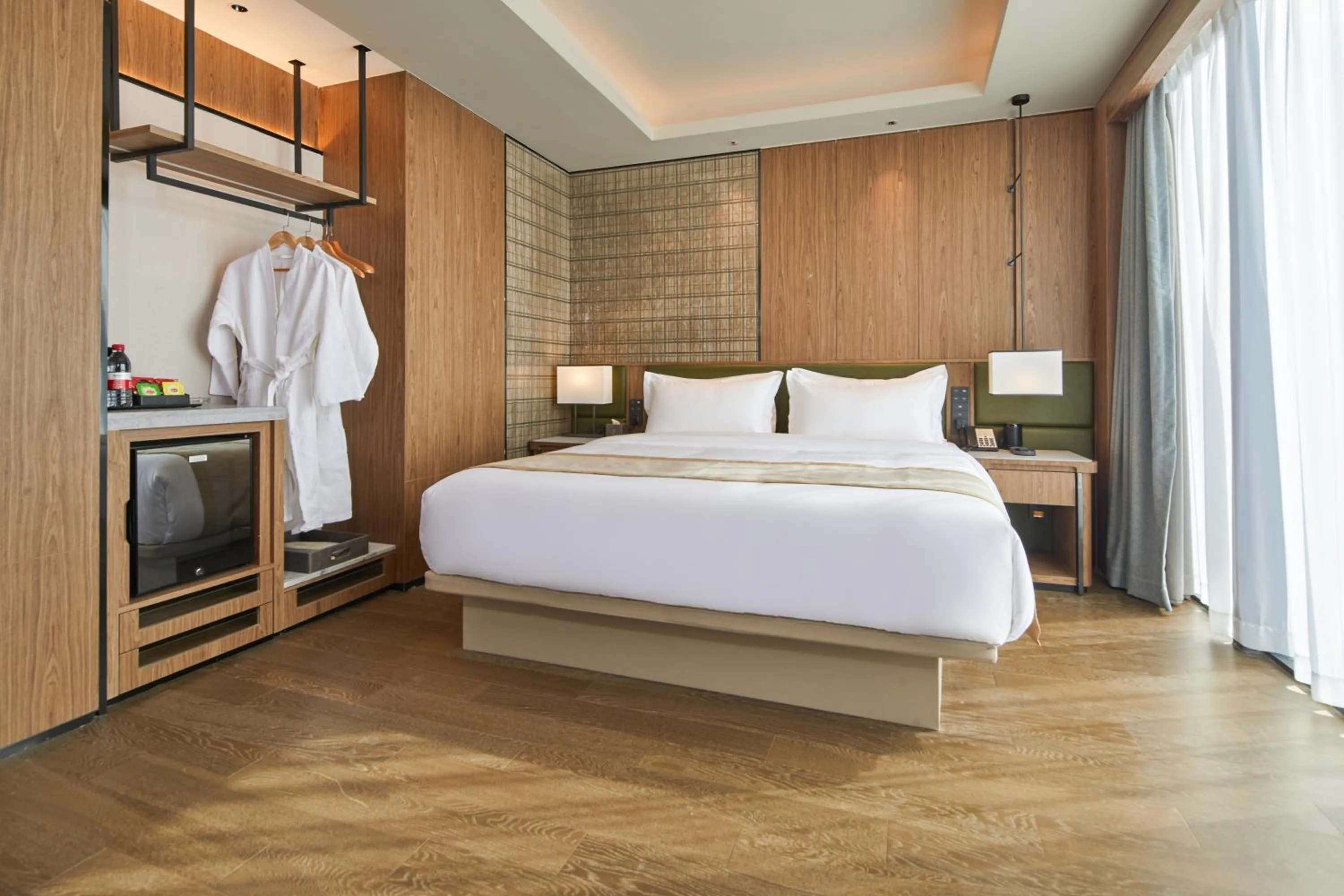 Bed in Dongguan Tangxia Huaman Hotel