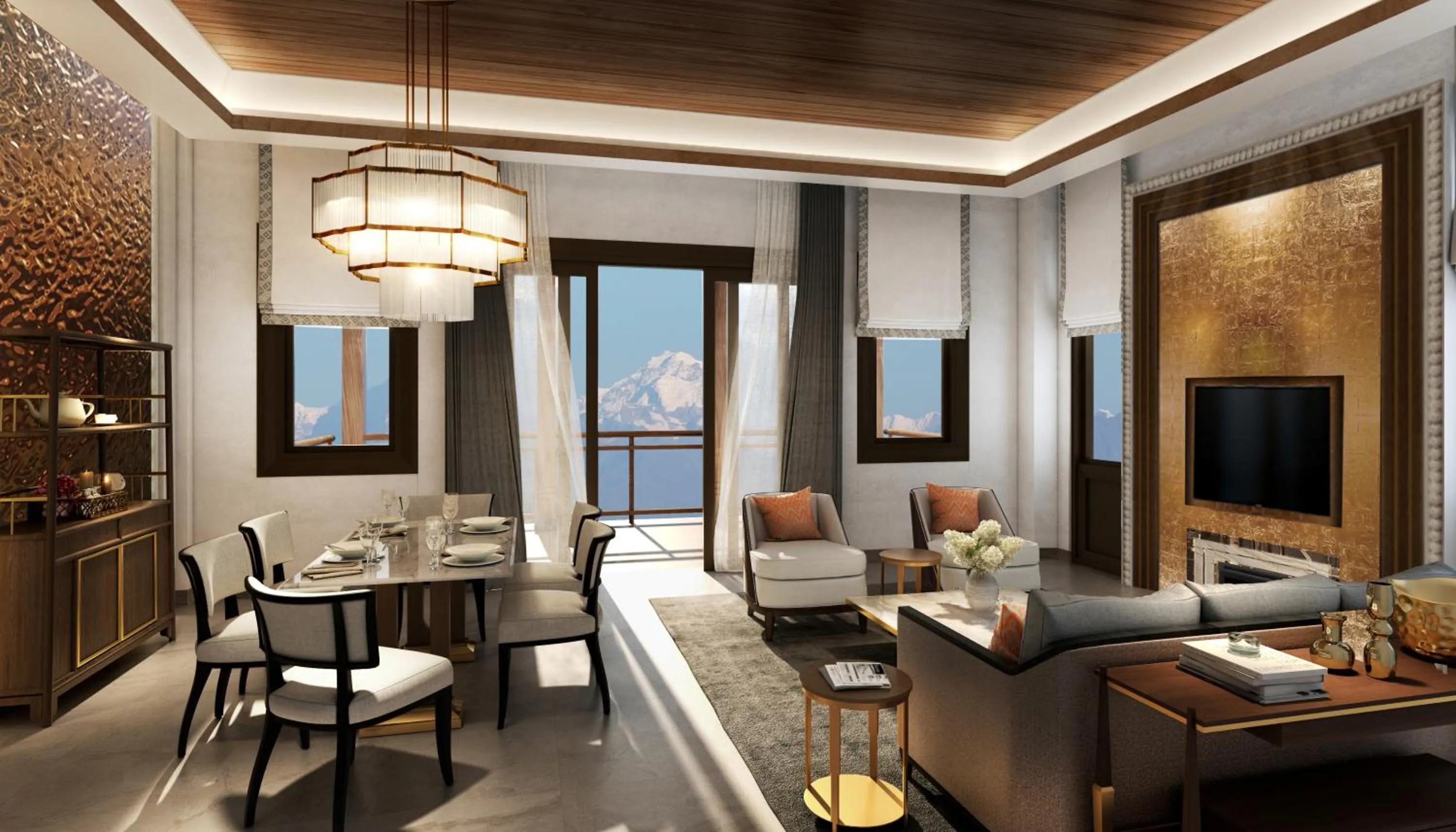 Living room in Dusit Thani Himalayan Resort Dhulikhel, Nepal