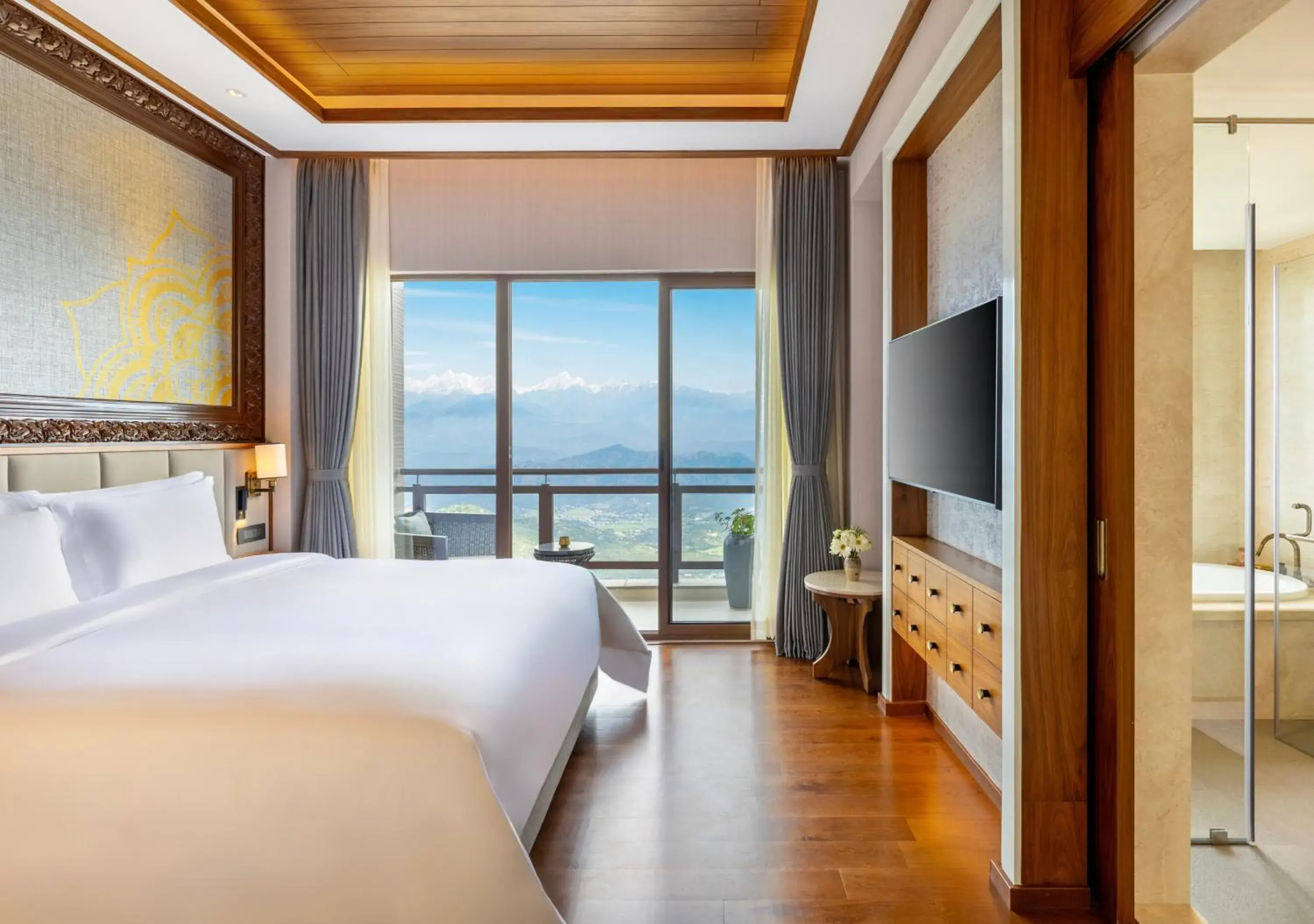 Double Room with Mountain View in Dusit Thani Himalayan Resort Dhulikhel, Nepal Double Room with Mountain View in Dusit Thani Himalayan Resort Dhulikhel, Nepal