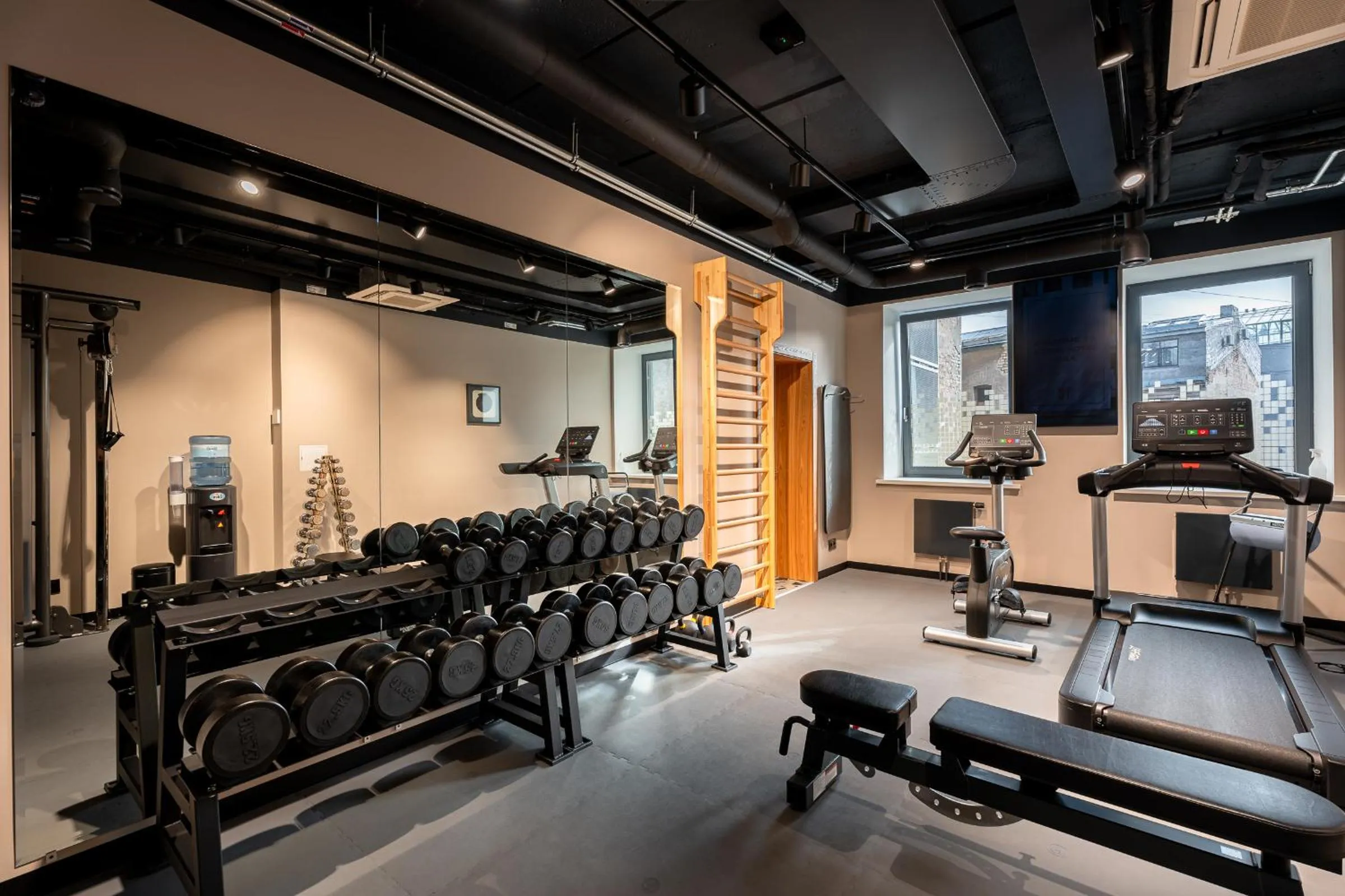 Fitness centre/facilities in Aston Hotel Riga