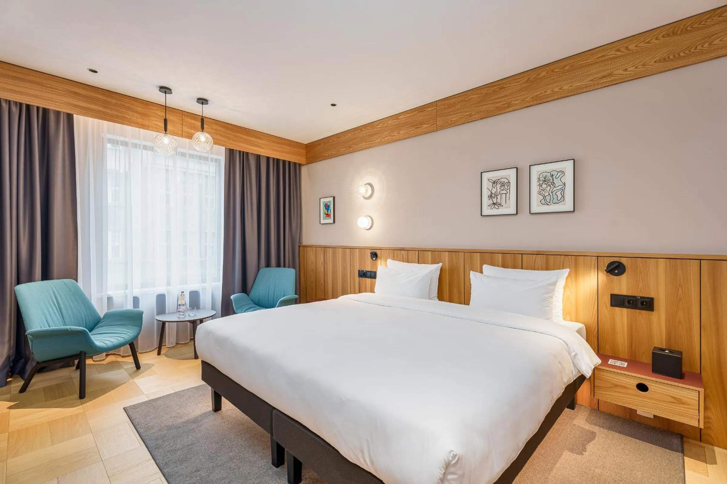 Bed in Aston Hotel Riga