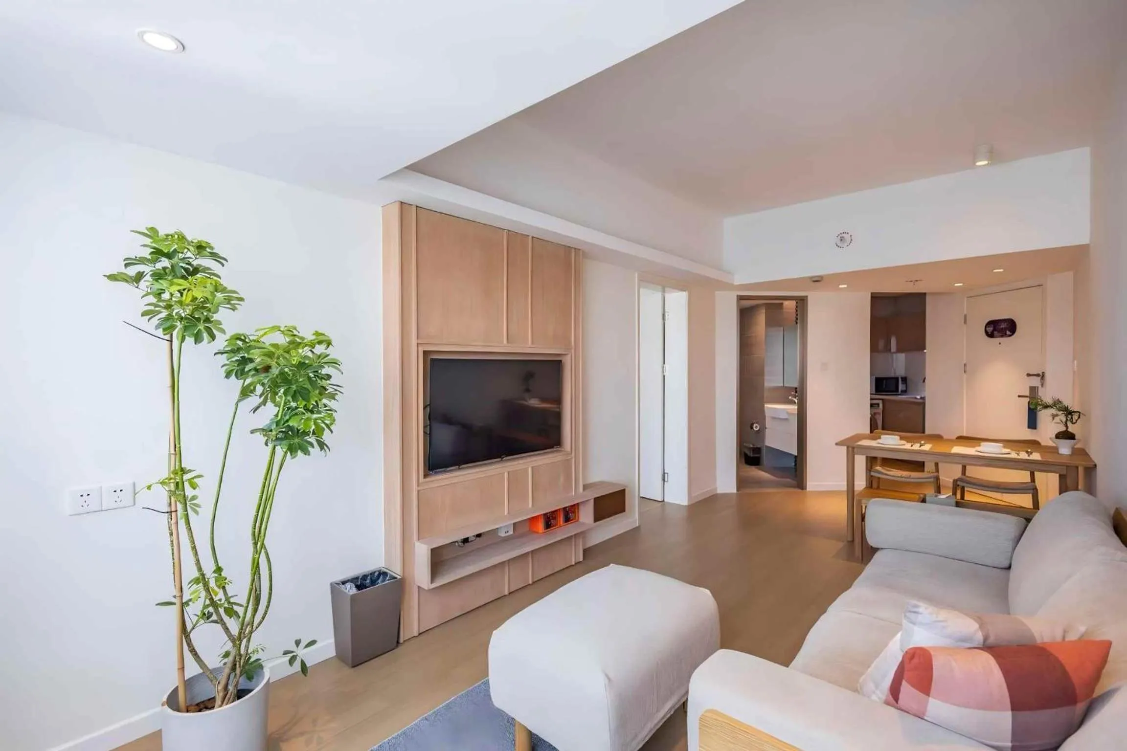 Living room in Citadines Apart'hotel Shanghai Jing'an Temple