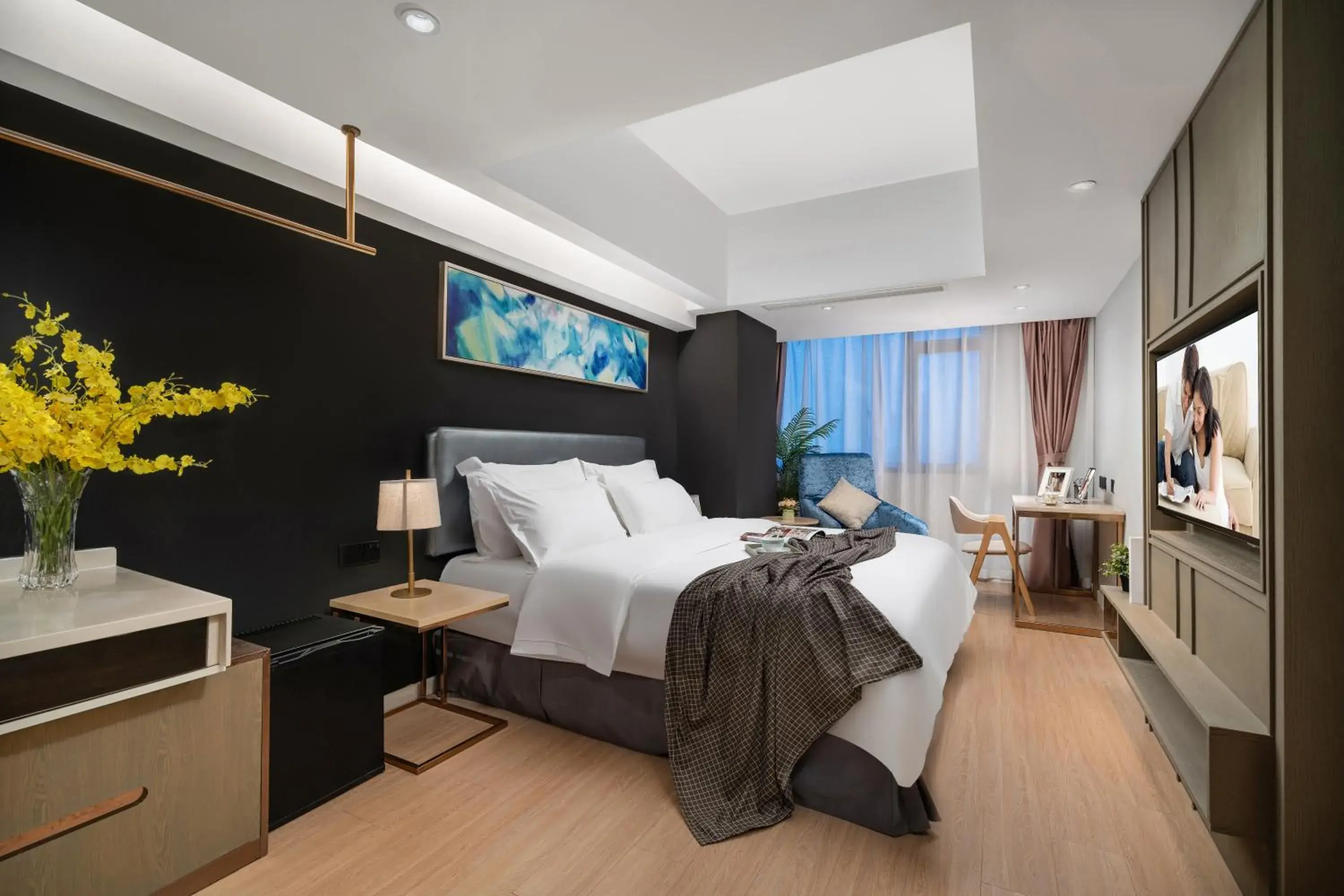 Deluxe Double Room in Citadines Apart'hotel Shanghai Jing'an Temple Deluxe Double Room in Citadines Apart'hotel Shanghai Jing'an Temple