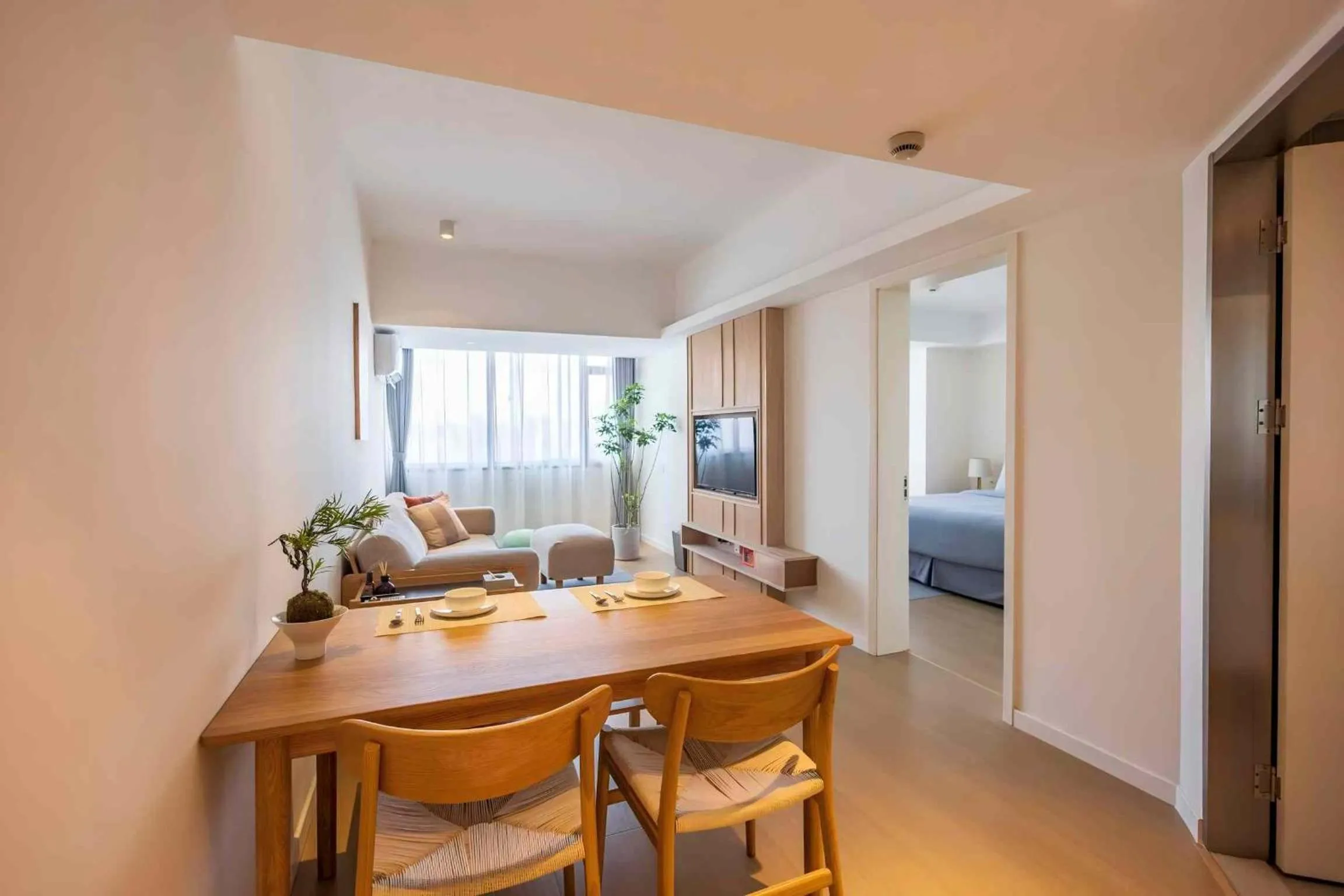 Living room in Citadines Apart'hotel Shanghai Jing'an Temple