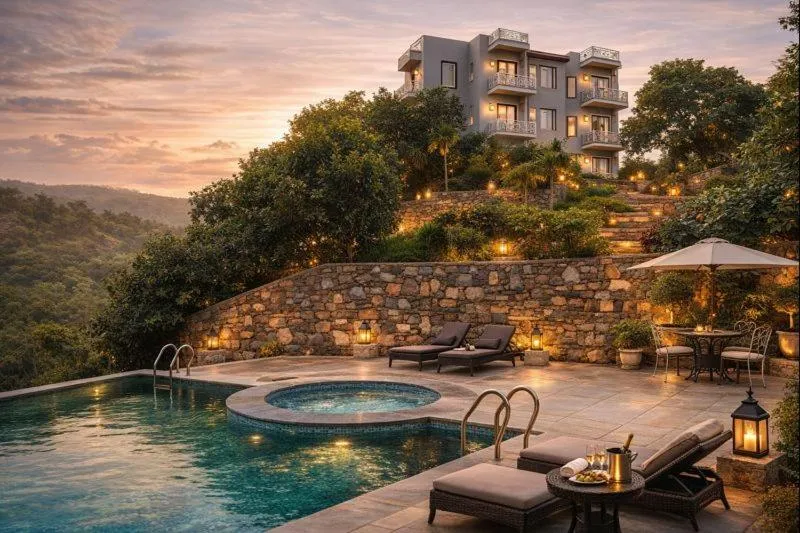 Swimming pool in The Sky Imperial Pavoreal Jungle Resort