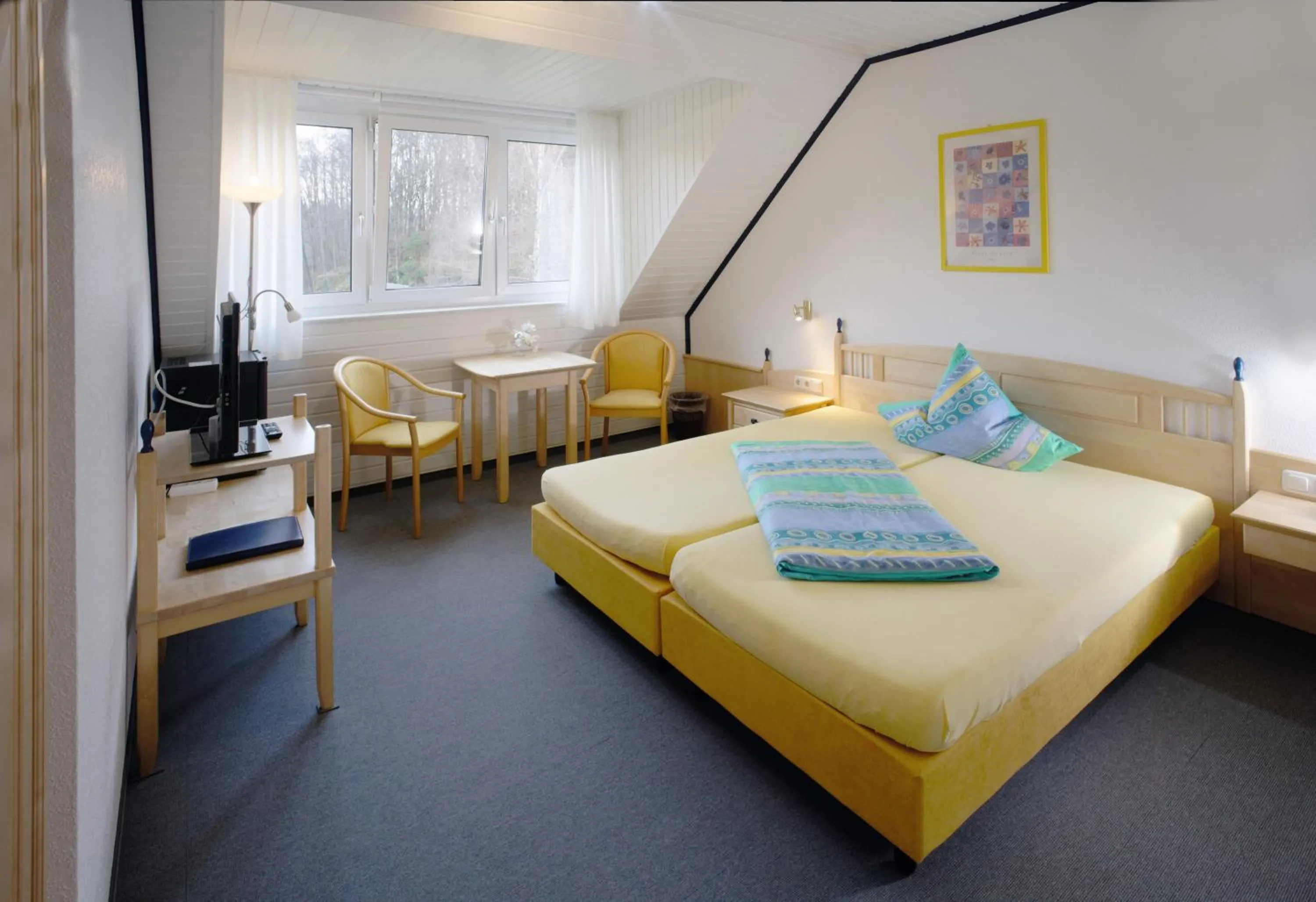 Bed in Gästehaus Brütting